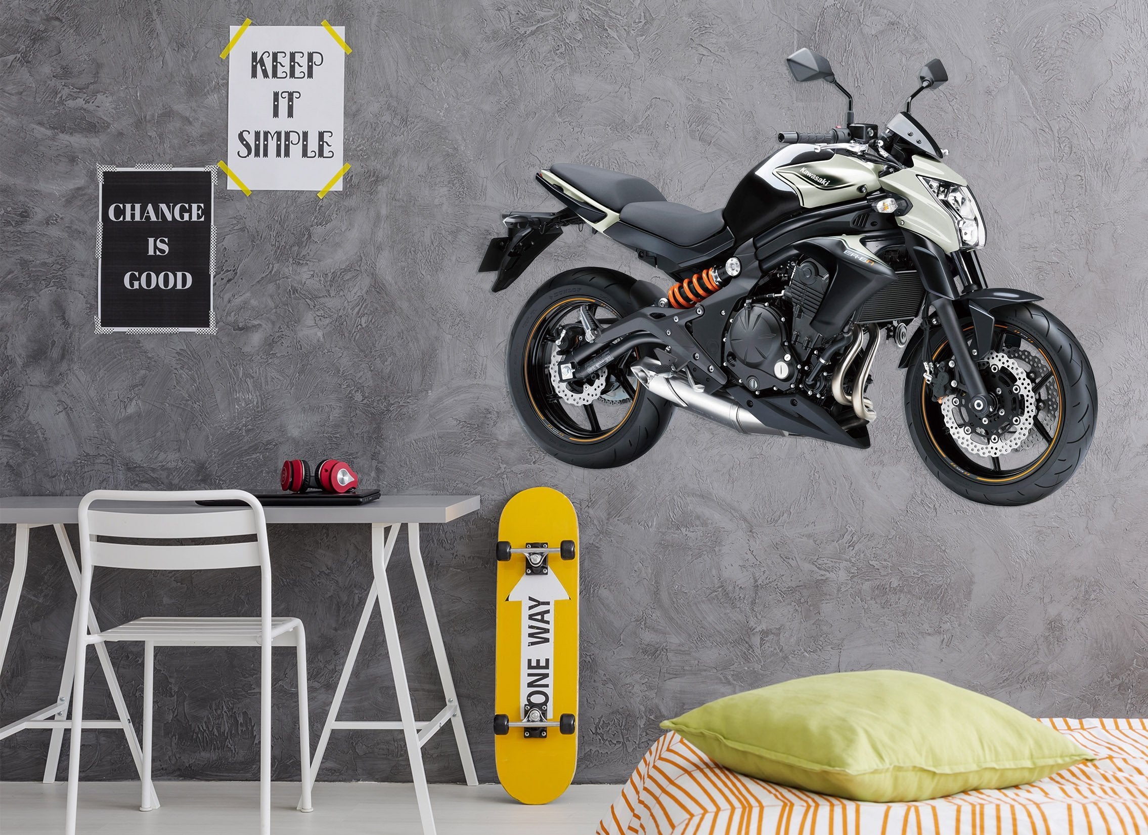 3D Kawasaki Black 0100 Vehicles Wallpaper AJ Wallpaper 