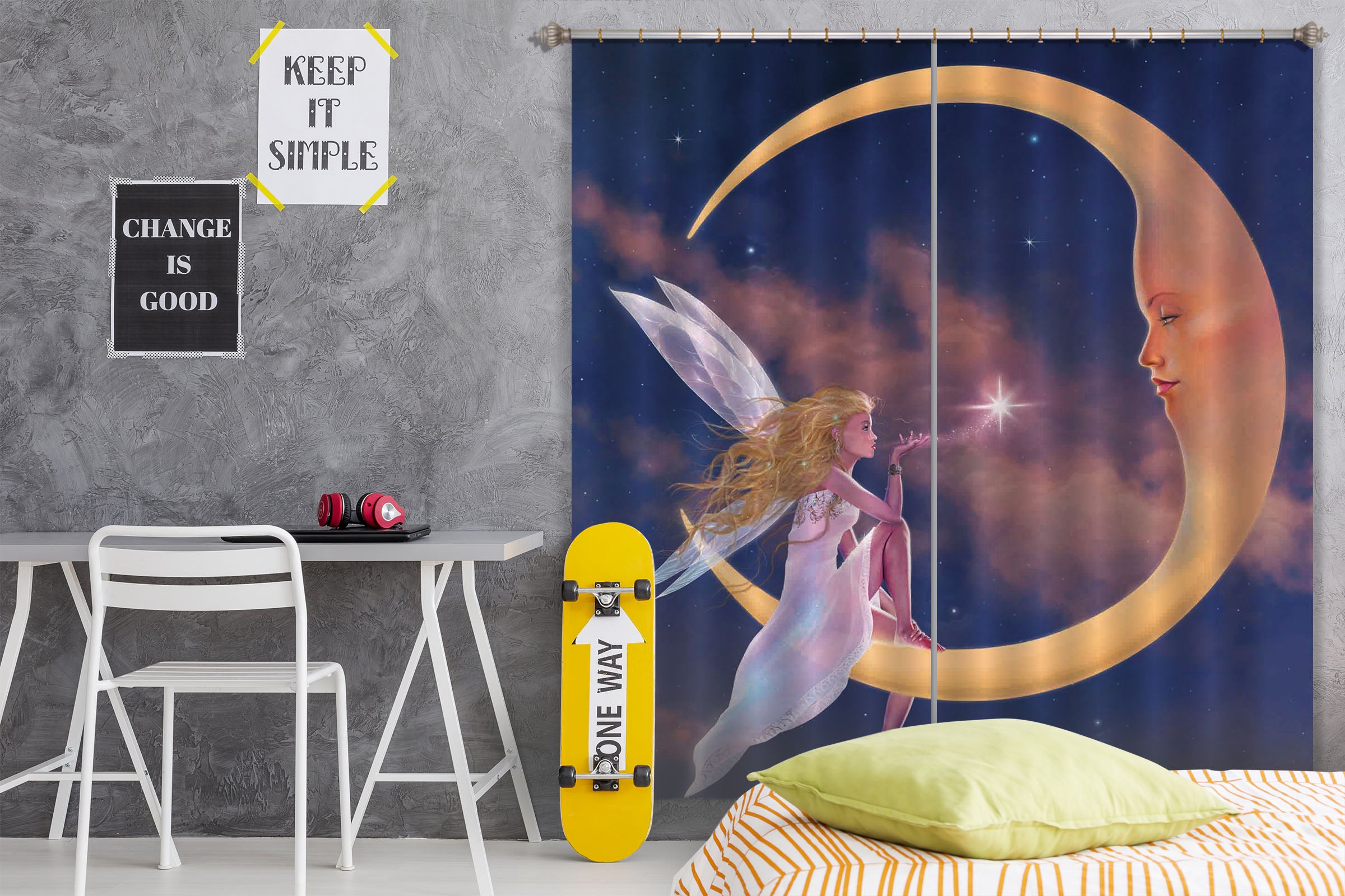3D Star Kiss 075 Vincent Hie Curtain Curtains Drapes