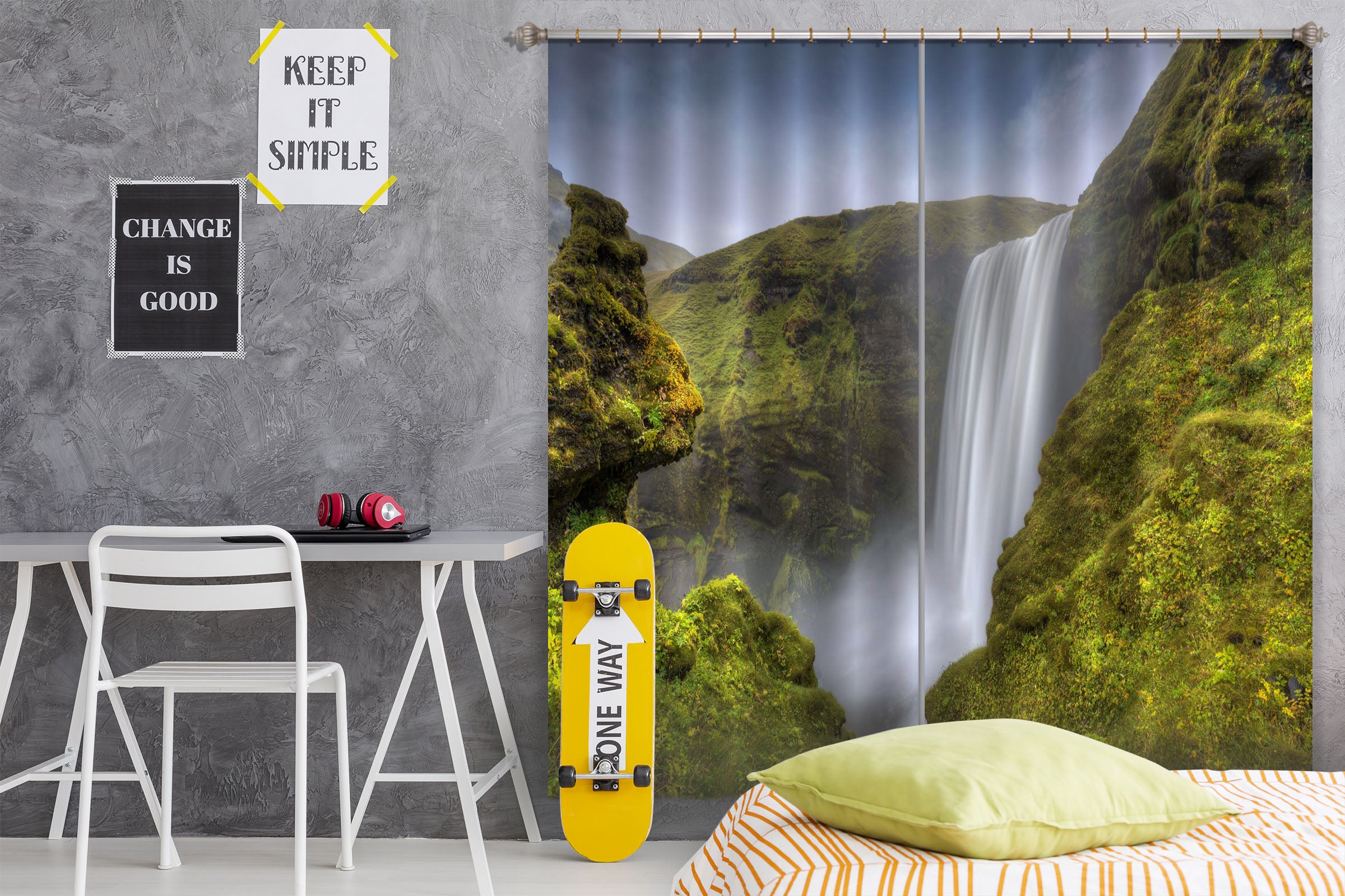 3D Kaki Falls 122 Marco Carmassi Curtain Curtains Drapes