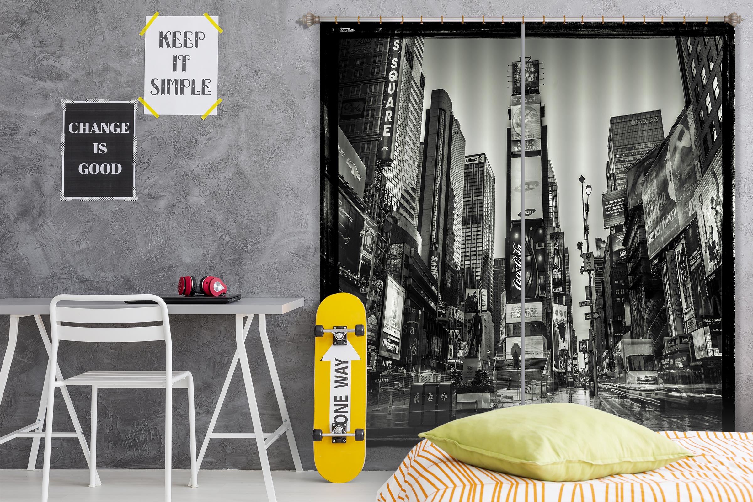 3D New York Road 012 Assaf Frank Curtain Curtains Drapes