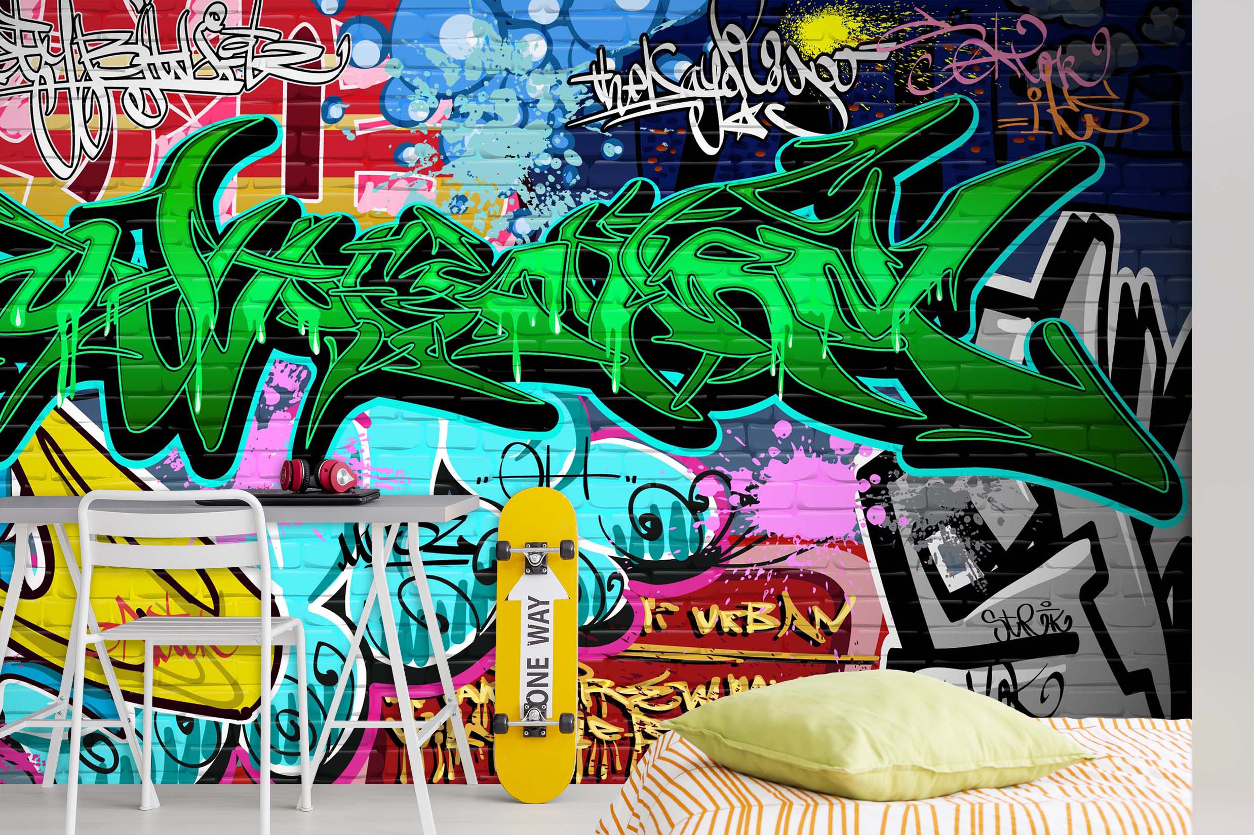 3D Graffiti Wall Painting 043 Wall Murals