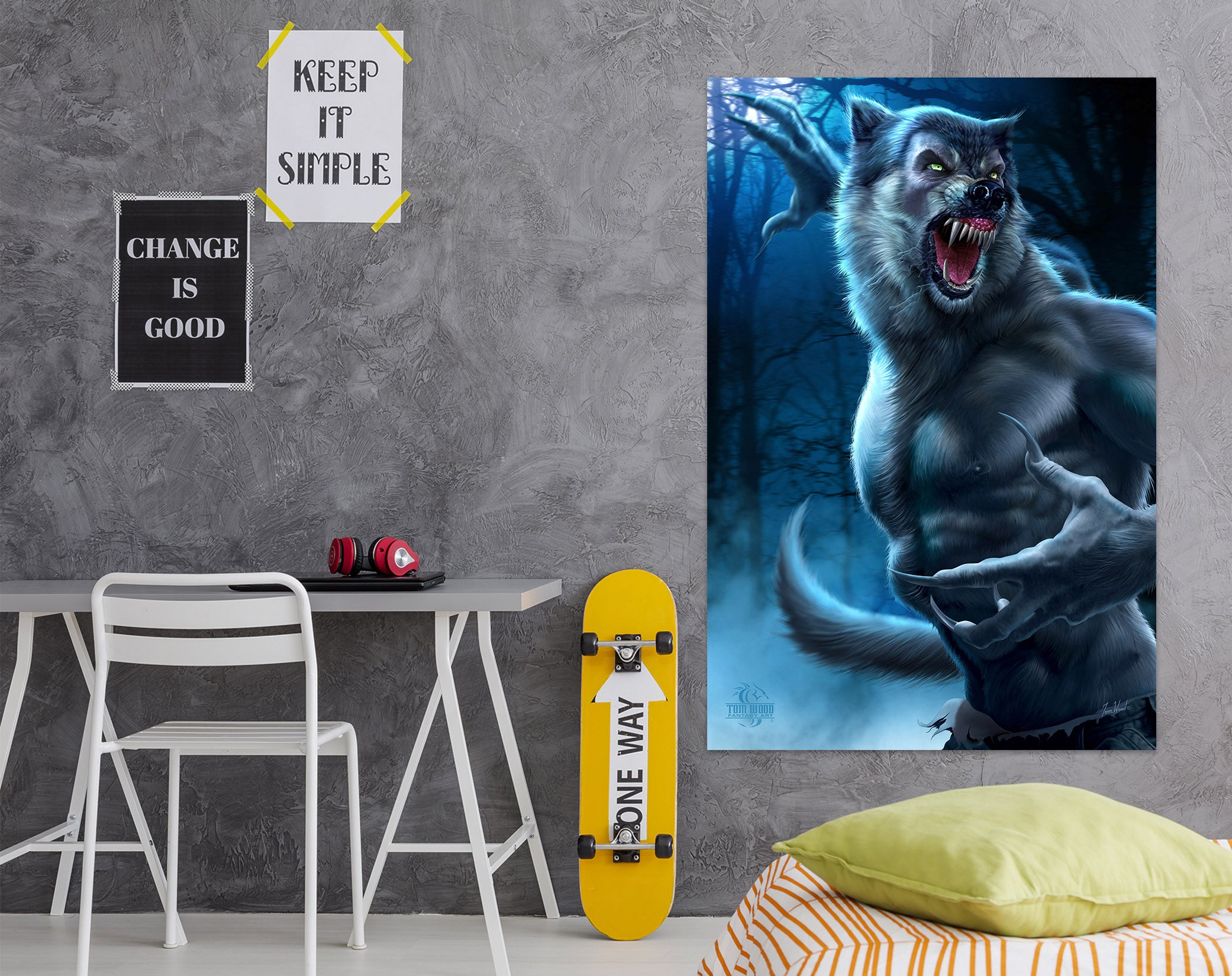 3D Werewolf 5119 Tom Wood Wall Sticker