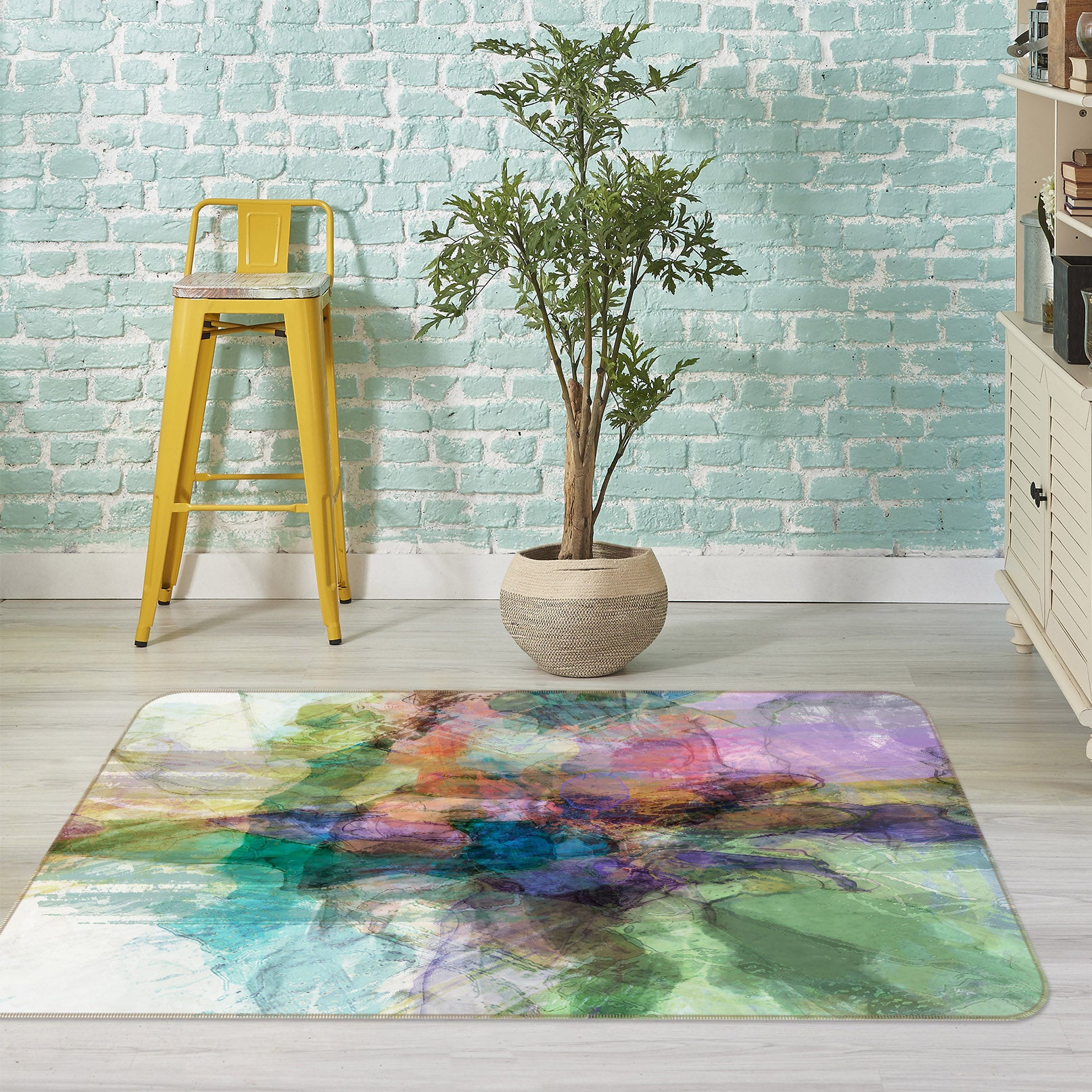 3D Color Oil Painting 128 Michael Tienhaara Rug Non Slip Rug Mat