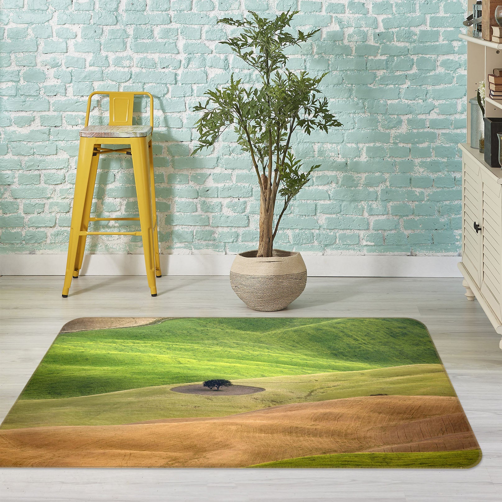 3D Green Grassland 1144 Marco Carmassi Rug Non Slip Rug Mat