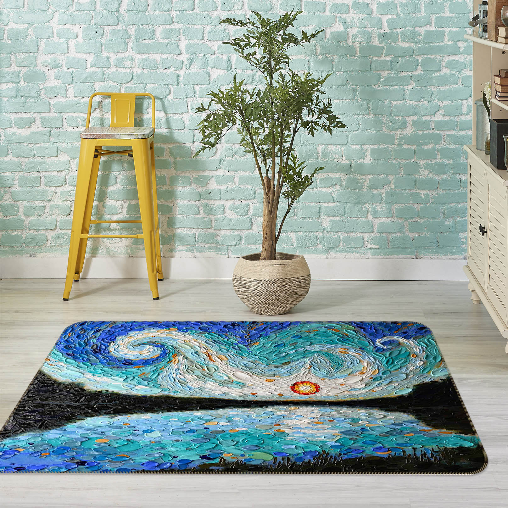 3D Eye Of The Sky 1049 Dena Tollefson Rug Non Slip Rug Mat