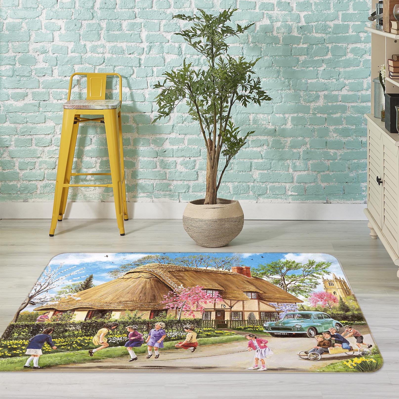 3D Spring In Their Heels 1102 Trevor Mitchell Rug Non Slip Rug Mat