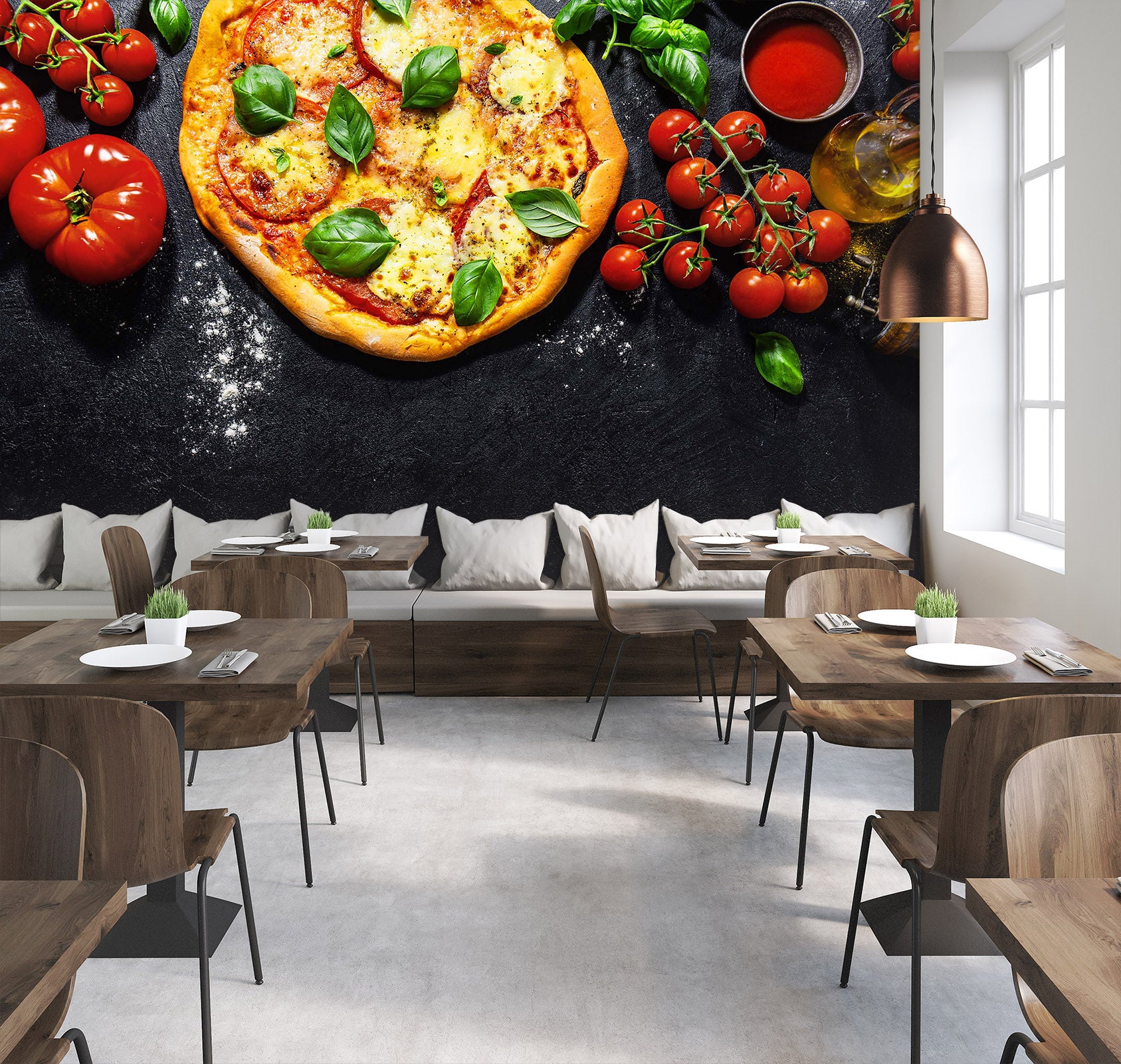 3D Freshly Baked Pizza 1454 Wall Murals