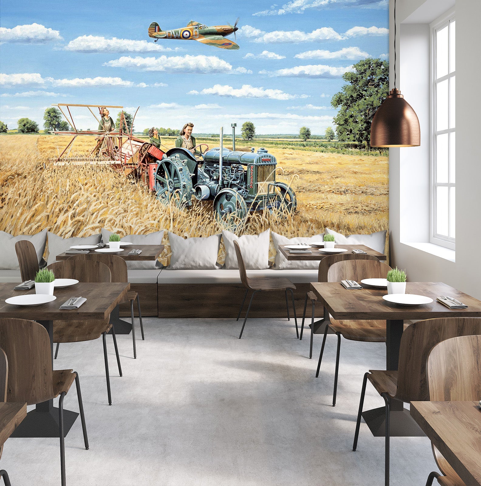 3D Harvesting Victory 1028 Trevor Mitchell Wall Mural Wall Murals