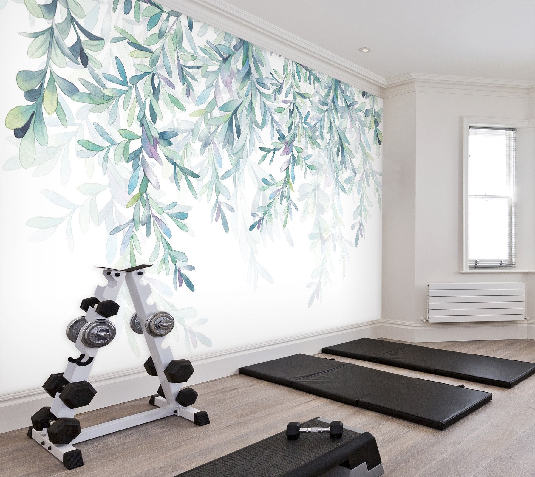 3D green leaves 07 Wall Murals Wallpaper AJ Wallpaper 