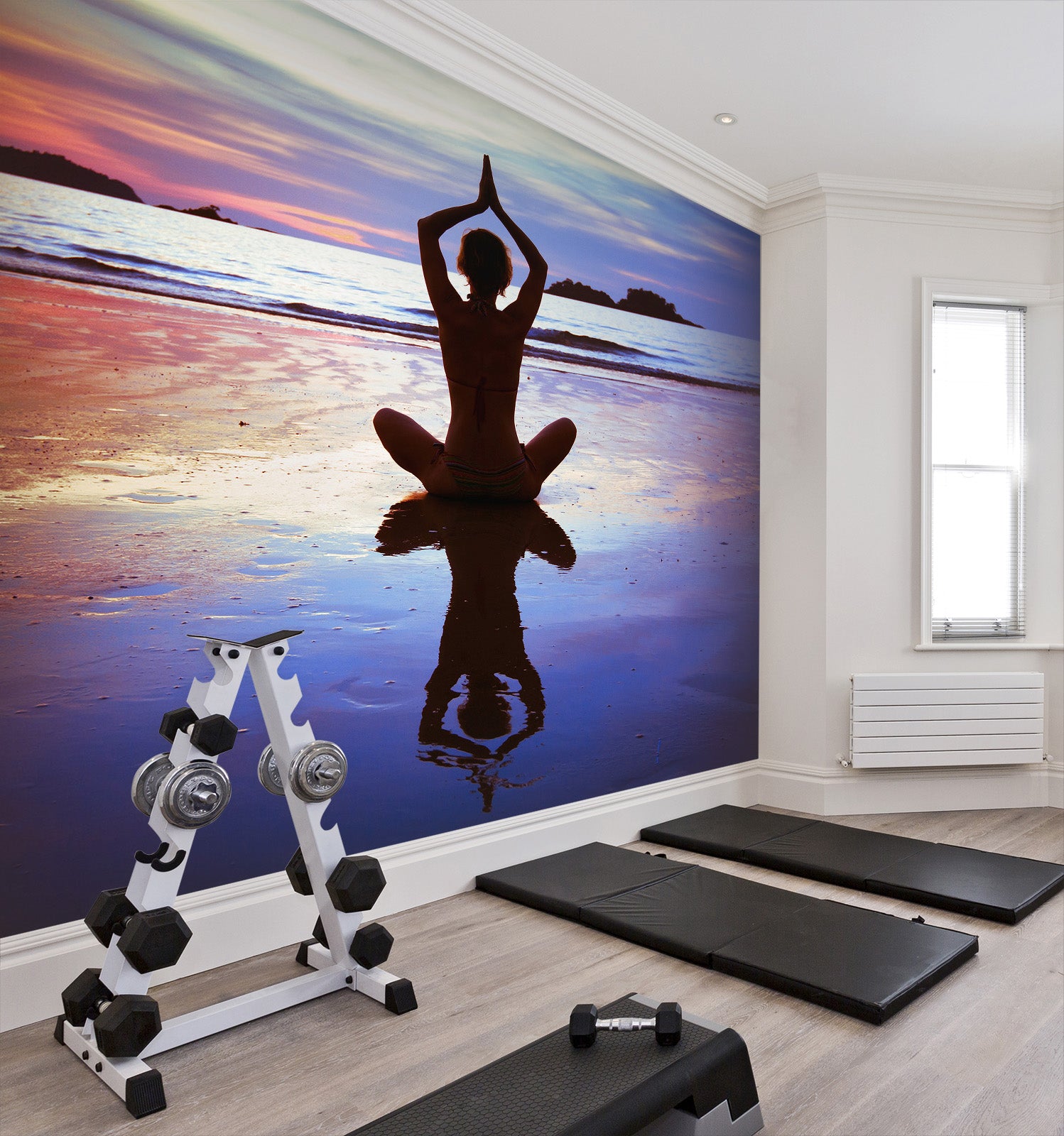 3D Sea Yoga 217 Wall Murals