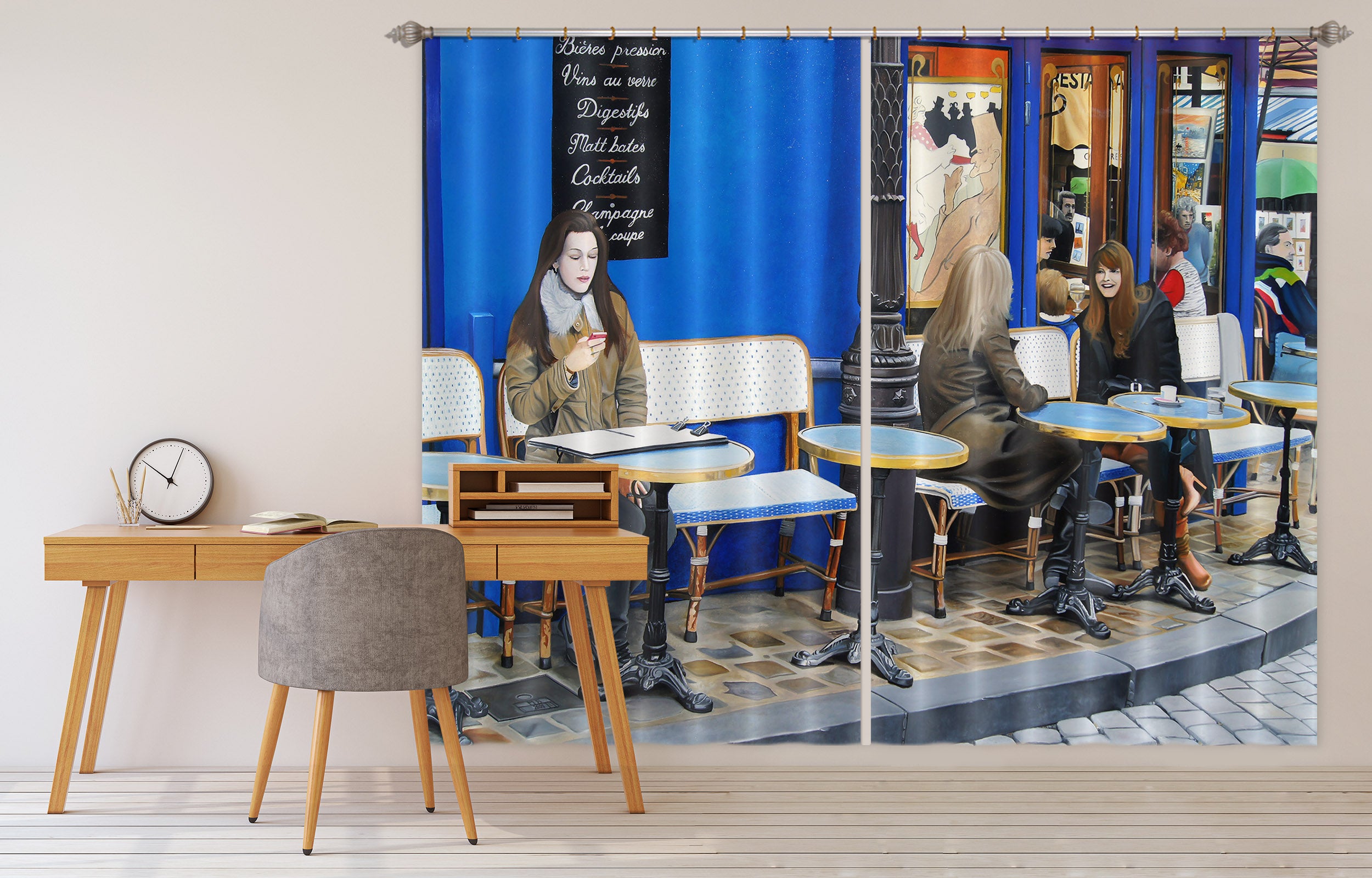 3D Street Tables Chairs 11008 Matthew Holden Bates Curtain Curtains Drapes