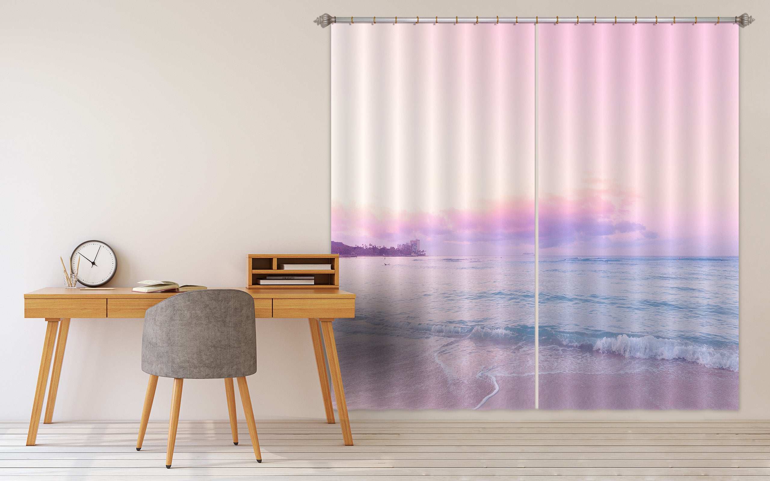 3D Purple Sky 052 Noirblanc777 Curtain Curtains Drapes