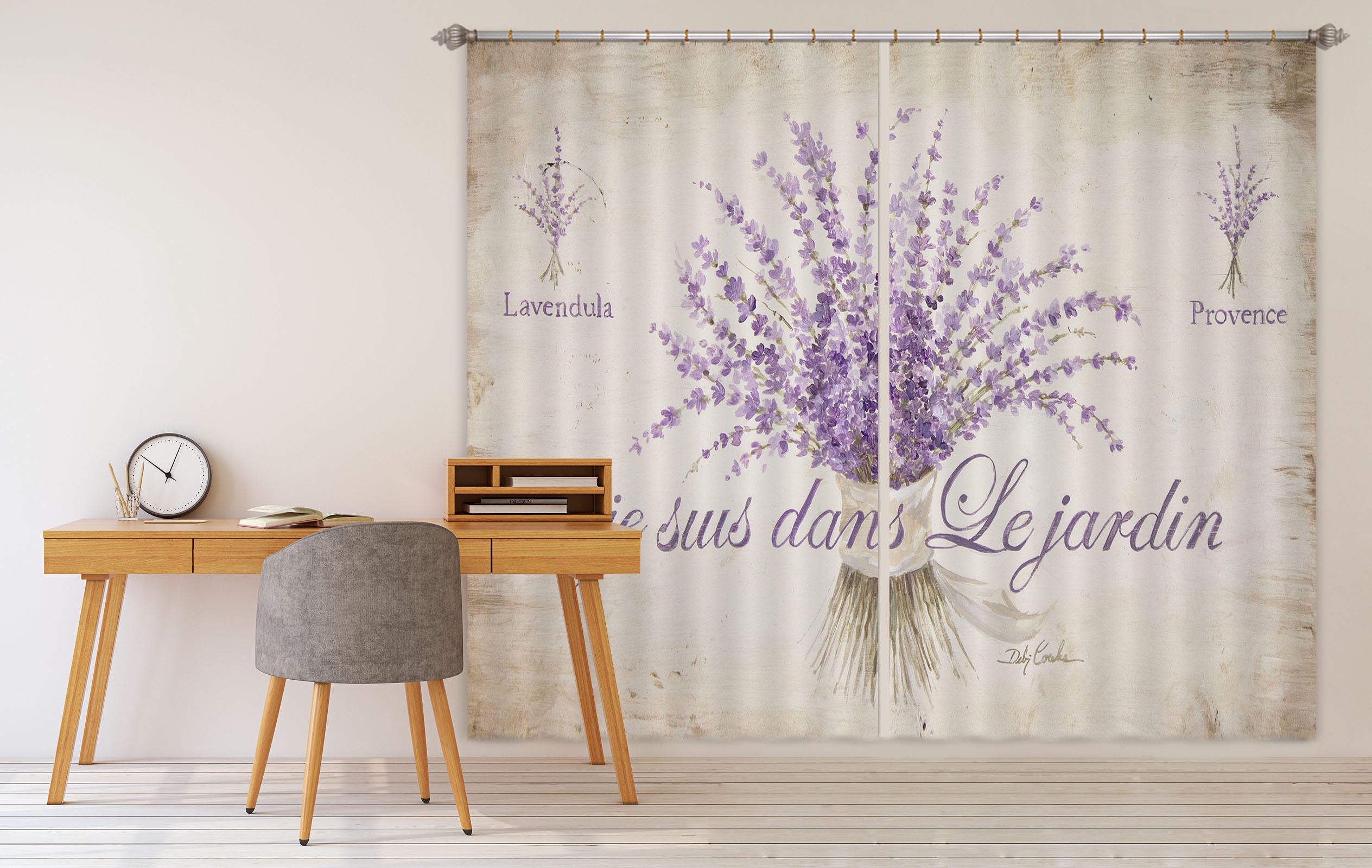 3D French Lavender 1008 Debi Coules Curtain Curtains Drapes