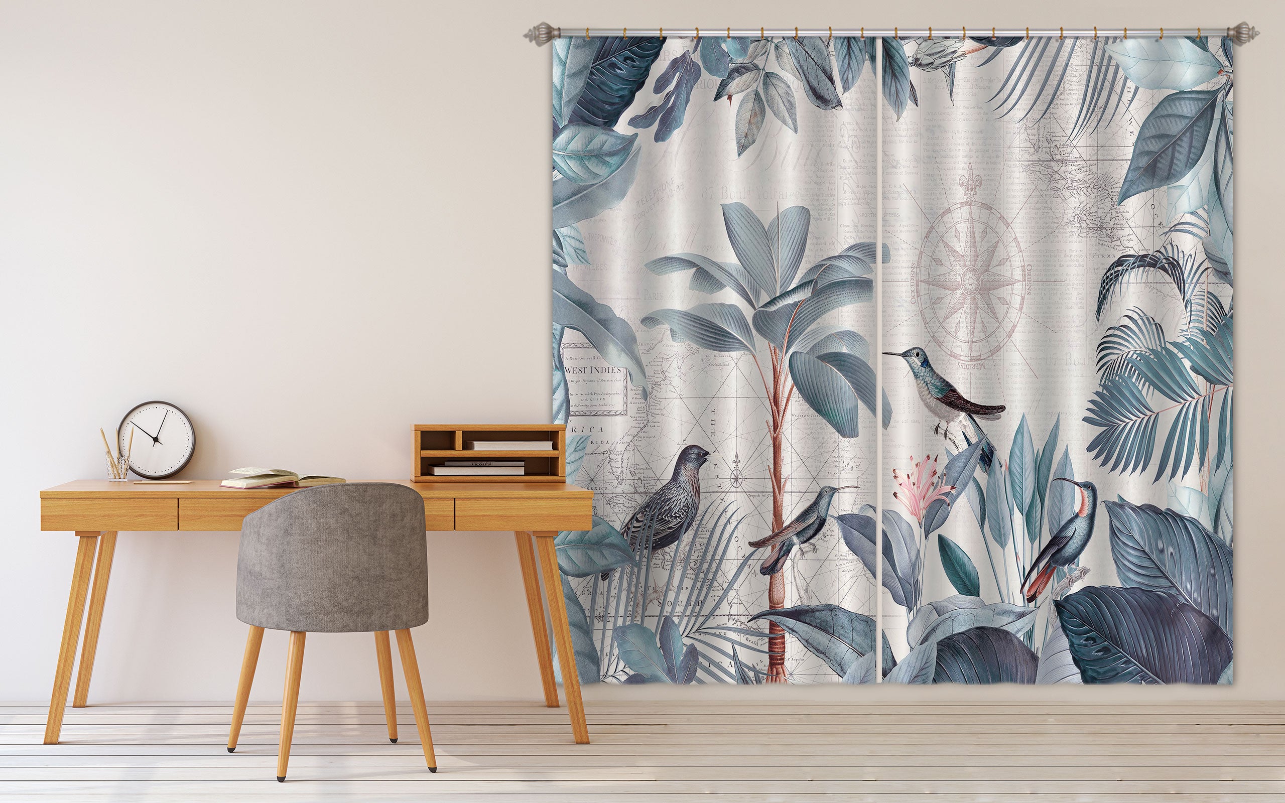 3D Bird Forest 022 Andrea haase Curtain Curtains Drapes