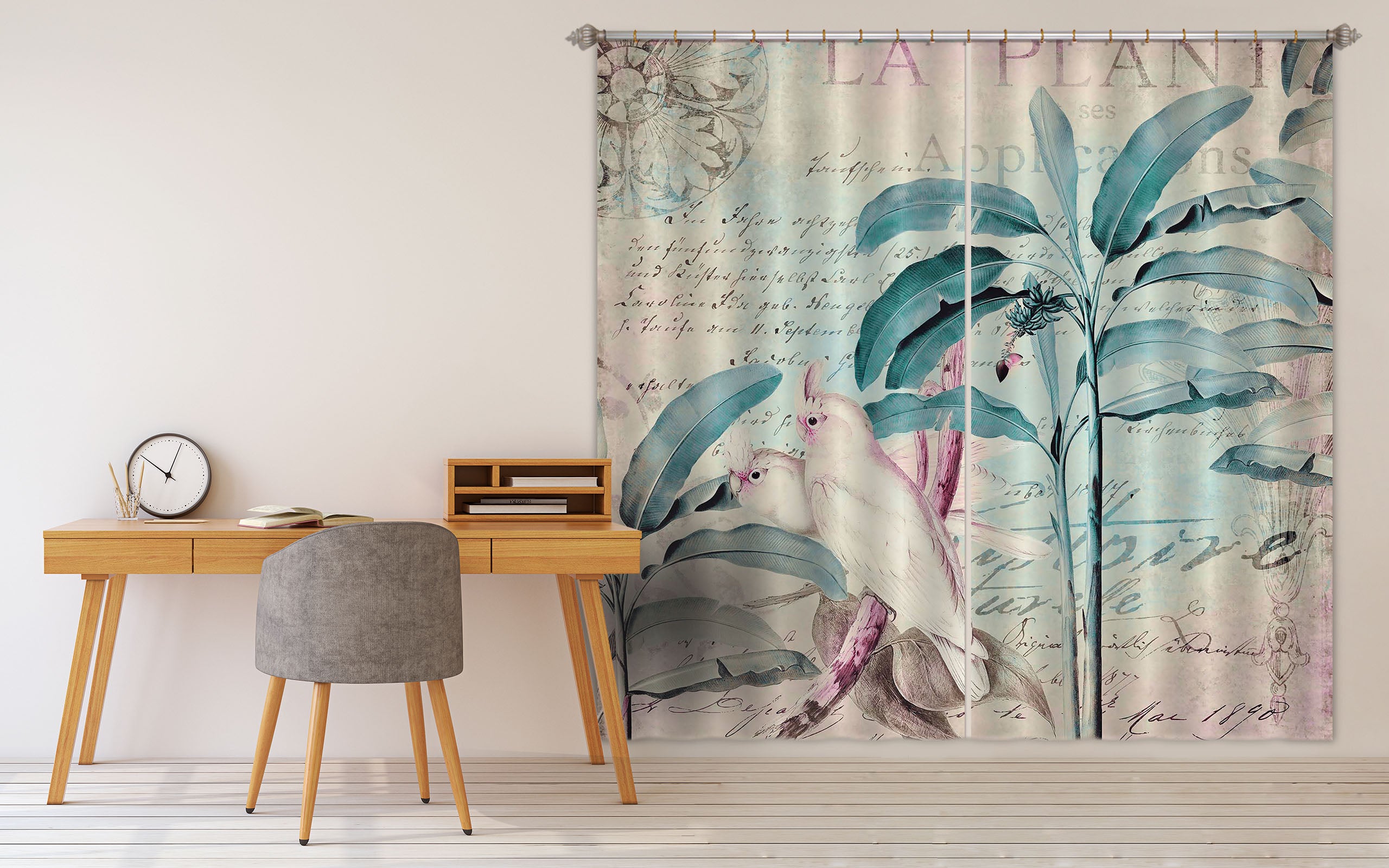 3D White Bird 072 Andrea haase Curtain Curtains Drapes