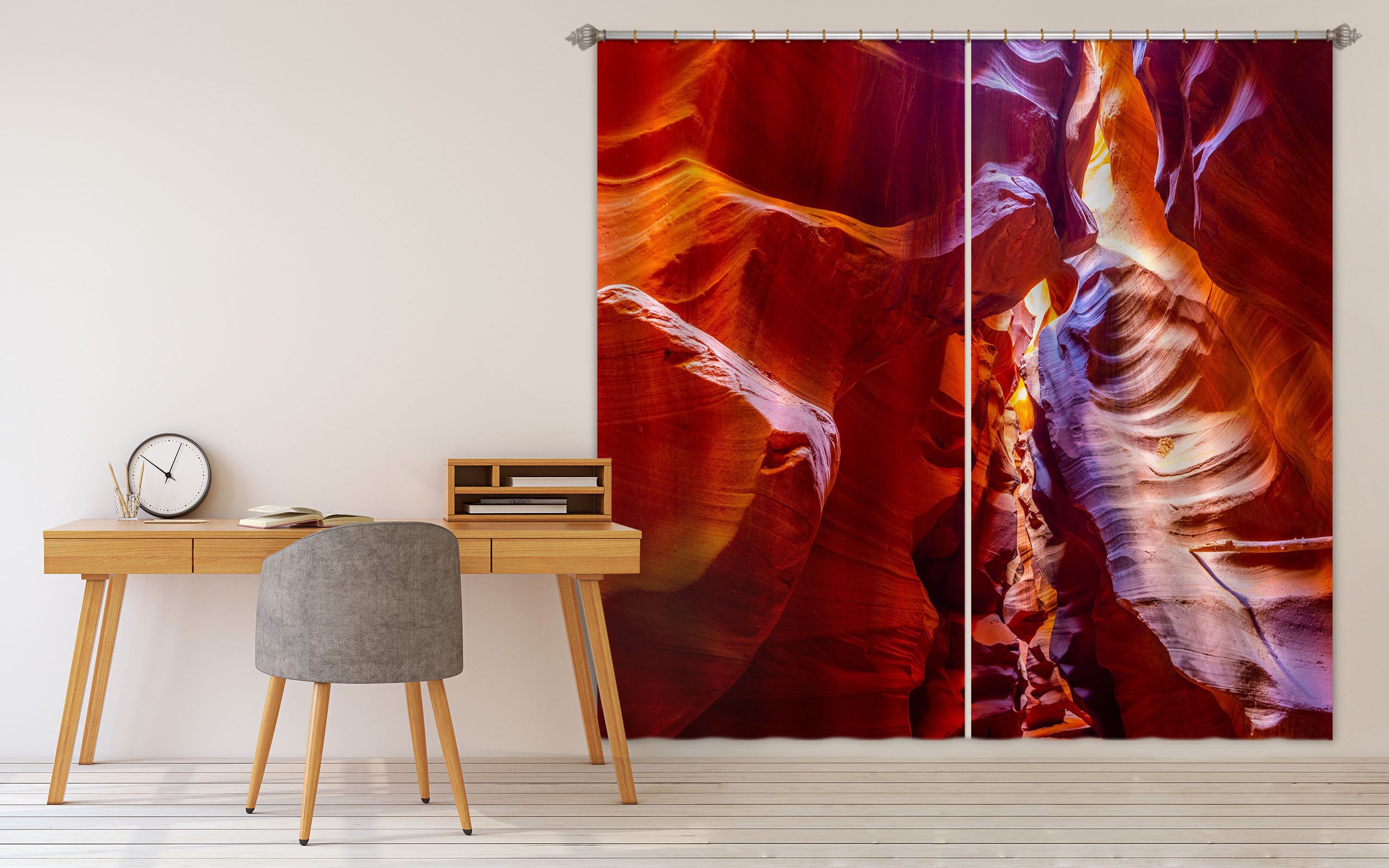 3D Red Canyon 077 Marco Carmassi Curtain Curtains Drapes