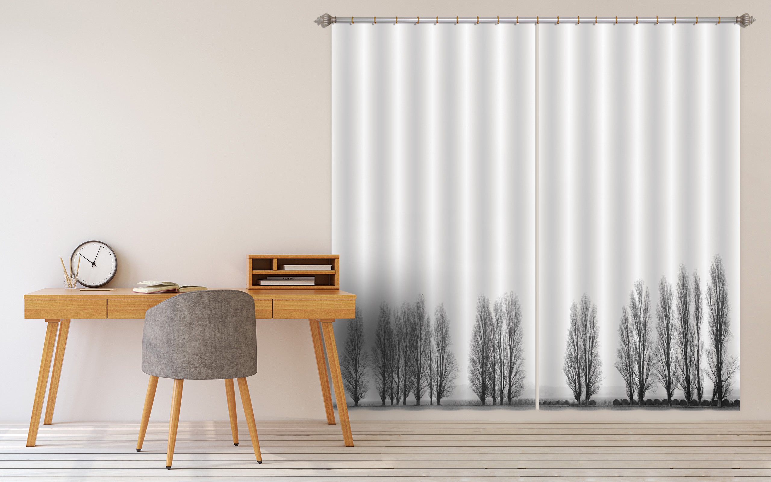 3D Little Black Tree 188 Marco Carmassi Curtain Curtains Drapes