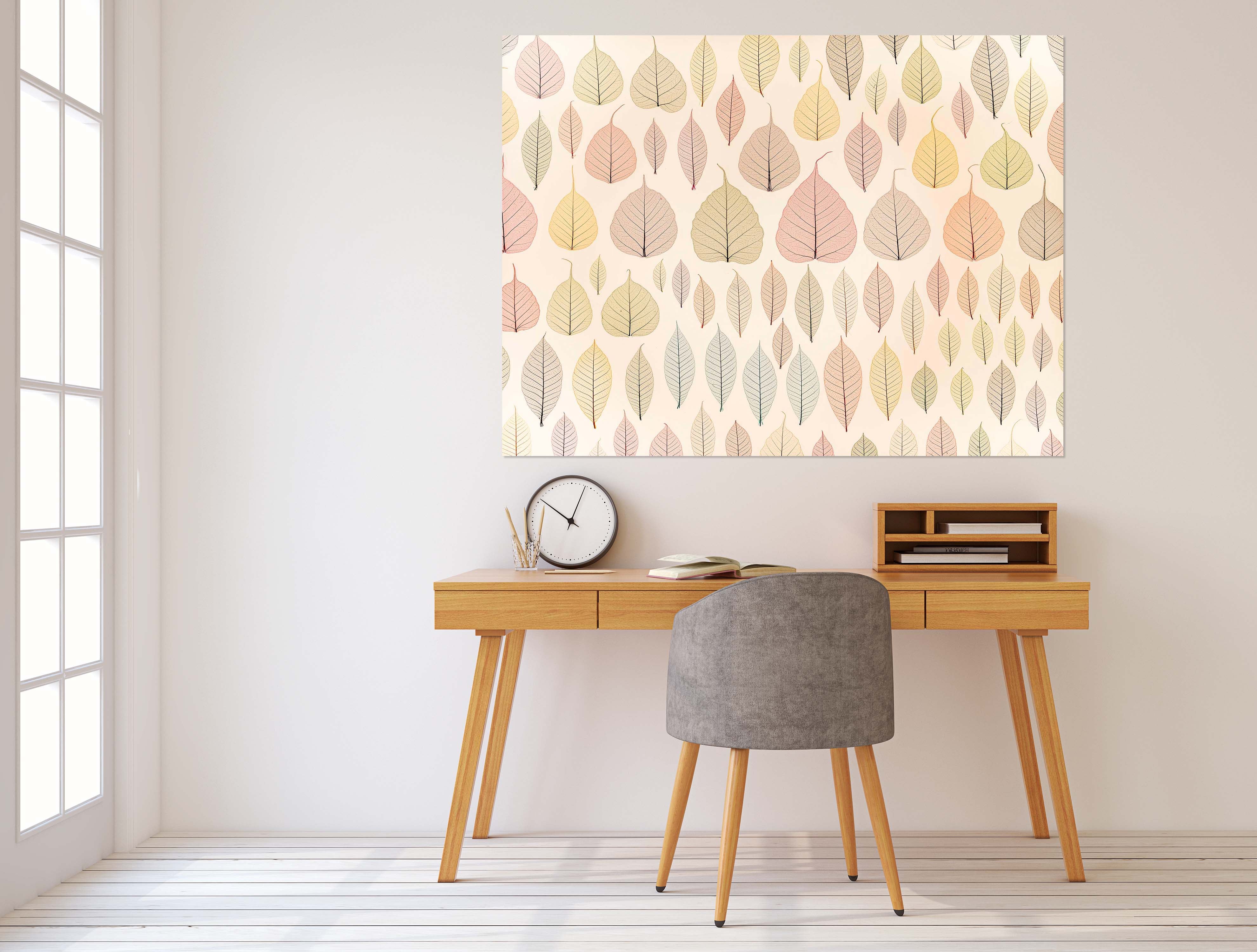 3D Colored Leaves 050 Assaf Frank Wall Sticker