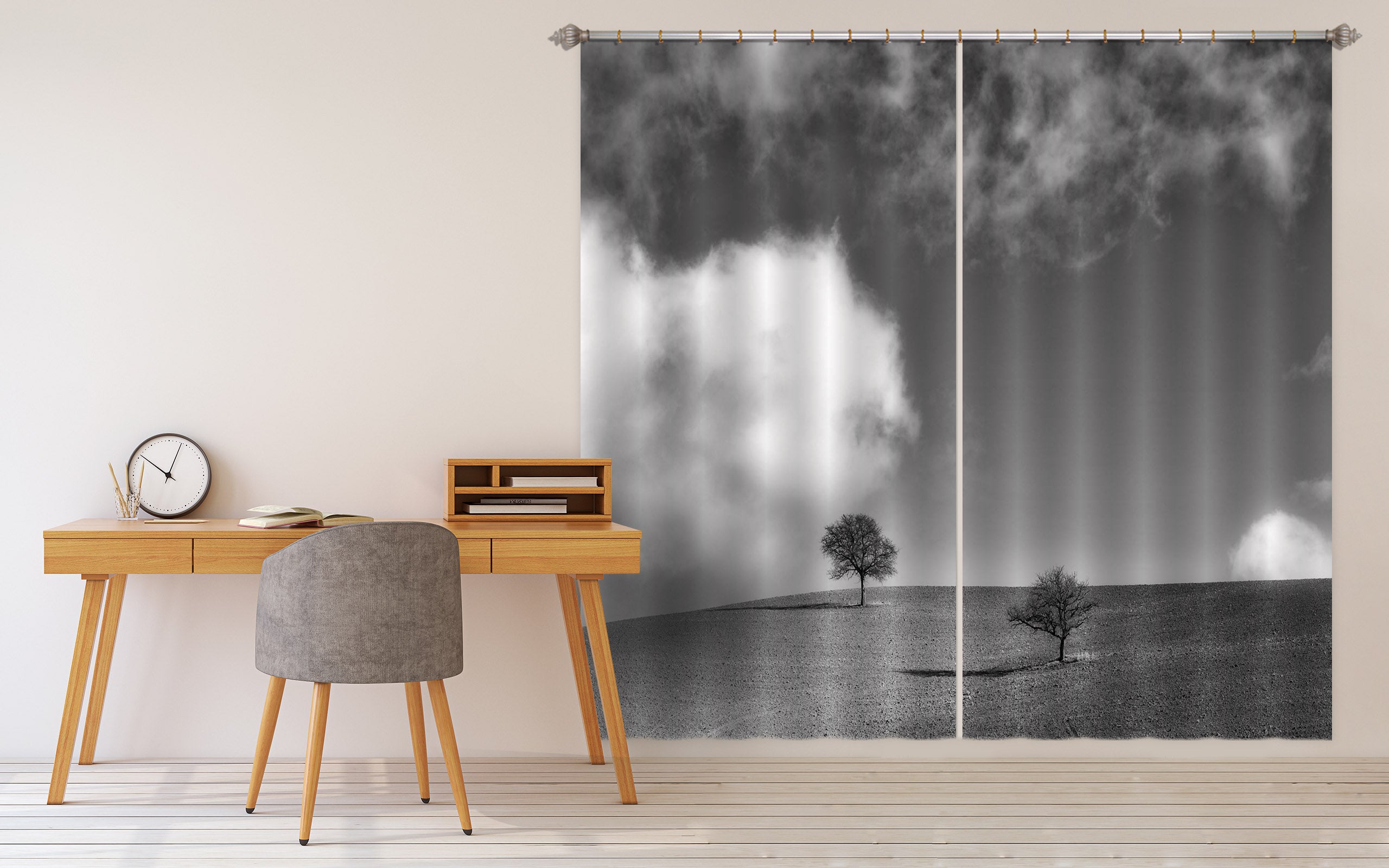 3D Little Black Tree 189 Marco Carmassi Curtain Curtains Drapes