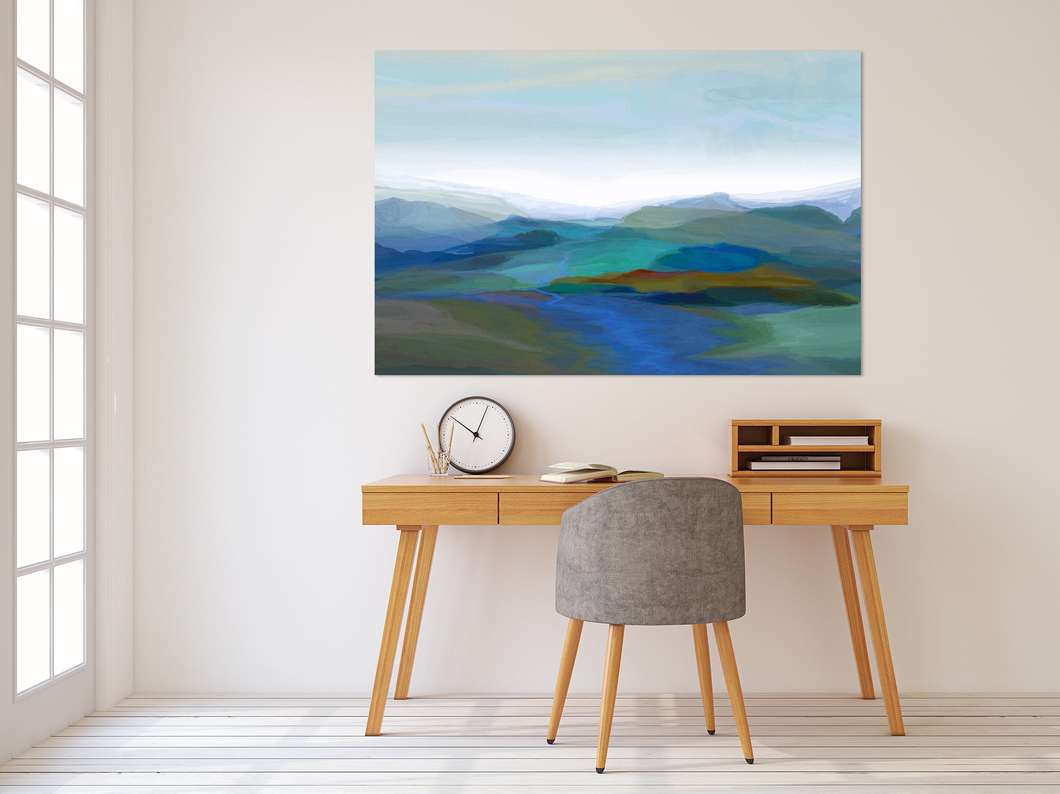 3D Rolling Hills 020 Michael Tienhaara Wall Sticker