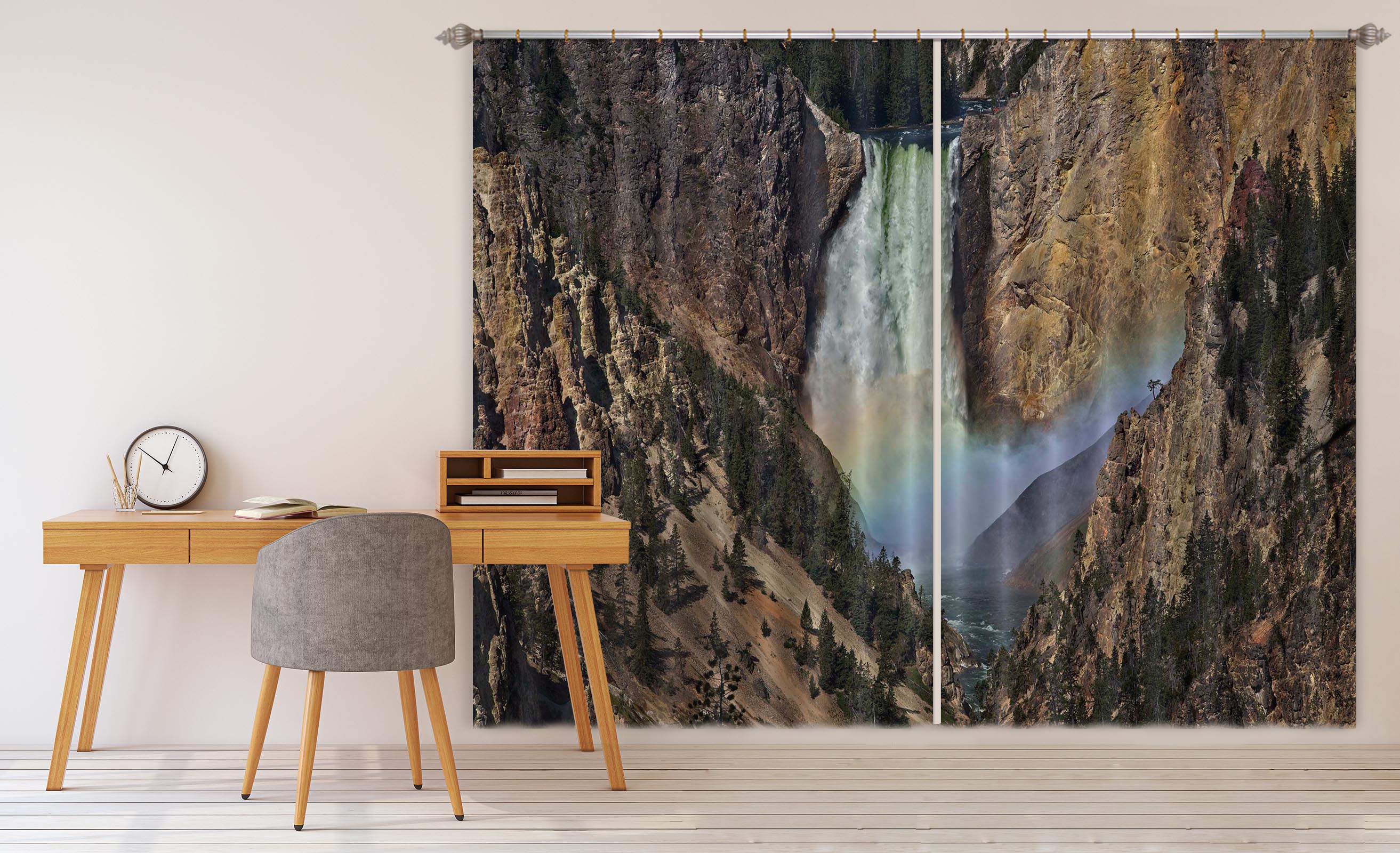 3D Canyon Rainbow 065 Kathy Barefield Curtain Curtains Drapes