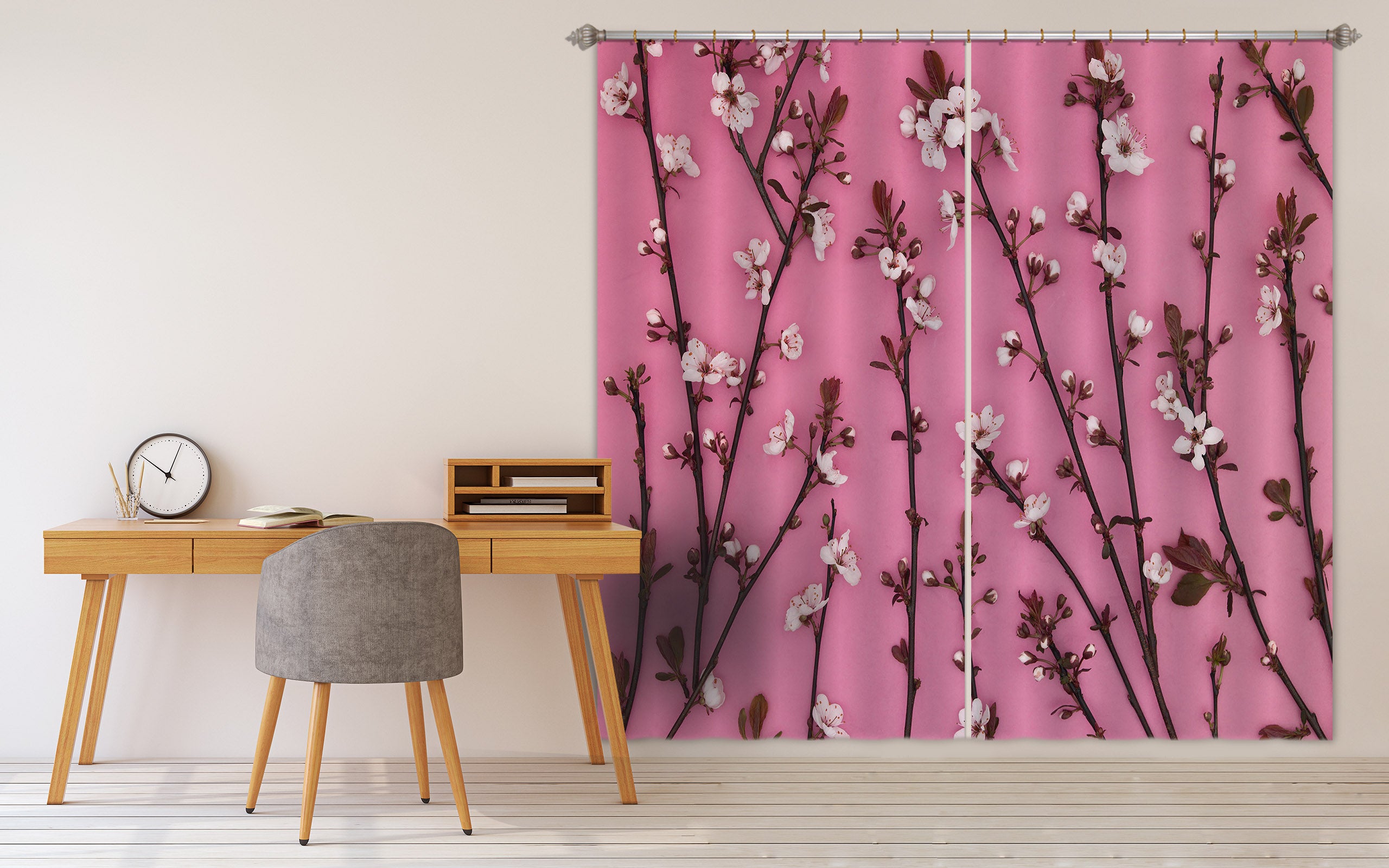 3D Prunus Cistena 037 Assaf Frank Curtain Curtains Drapes