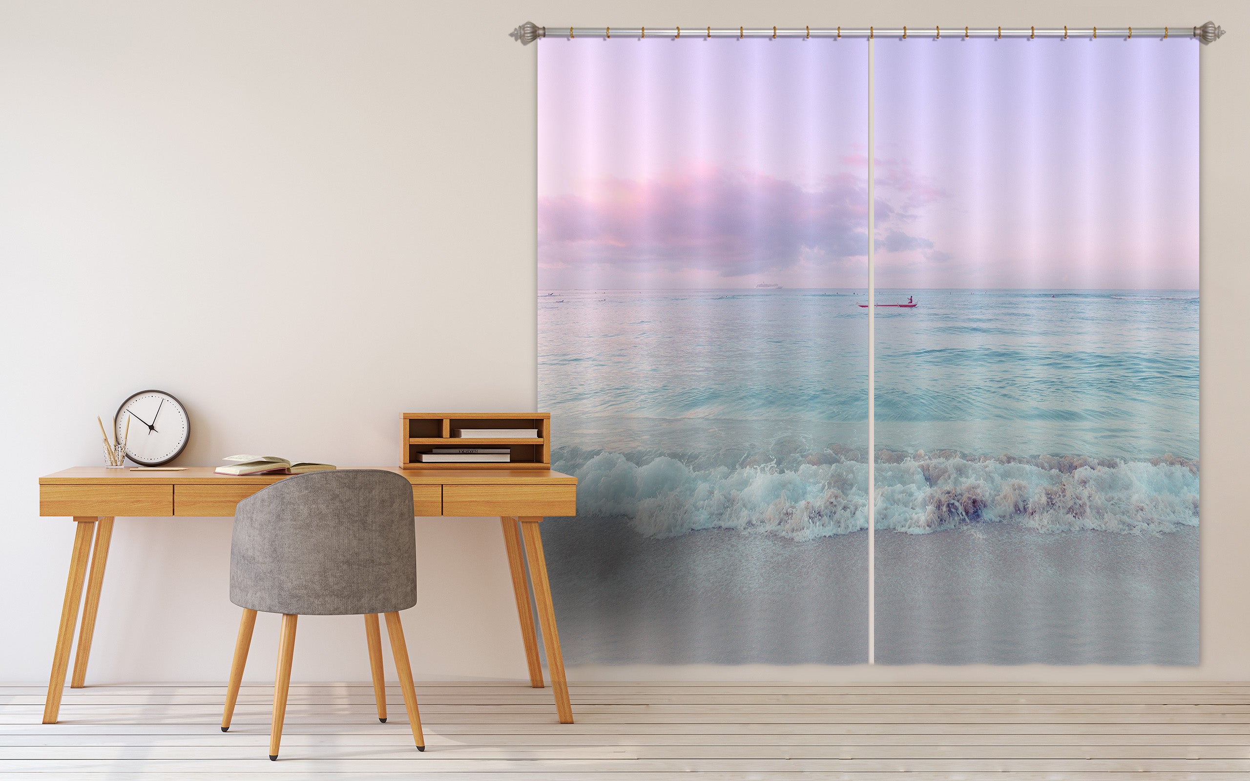3D Purple Clouds 047 Noirblanc777 Curtain Curtains Drapes