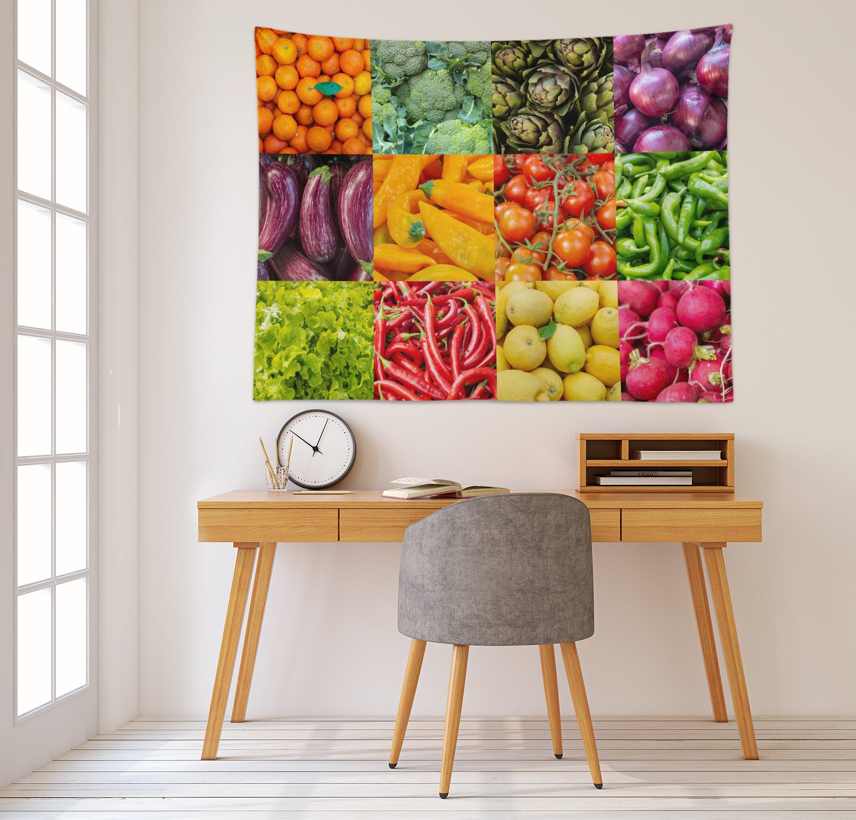 3D Colorful Vegetables 112187 Assaf Frank Tapestry Hanging Cloth Hang