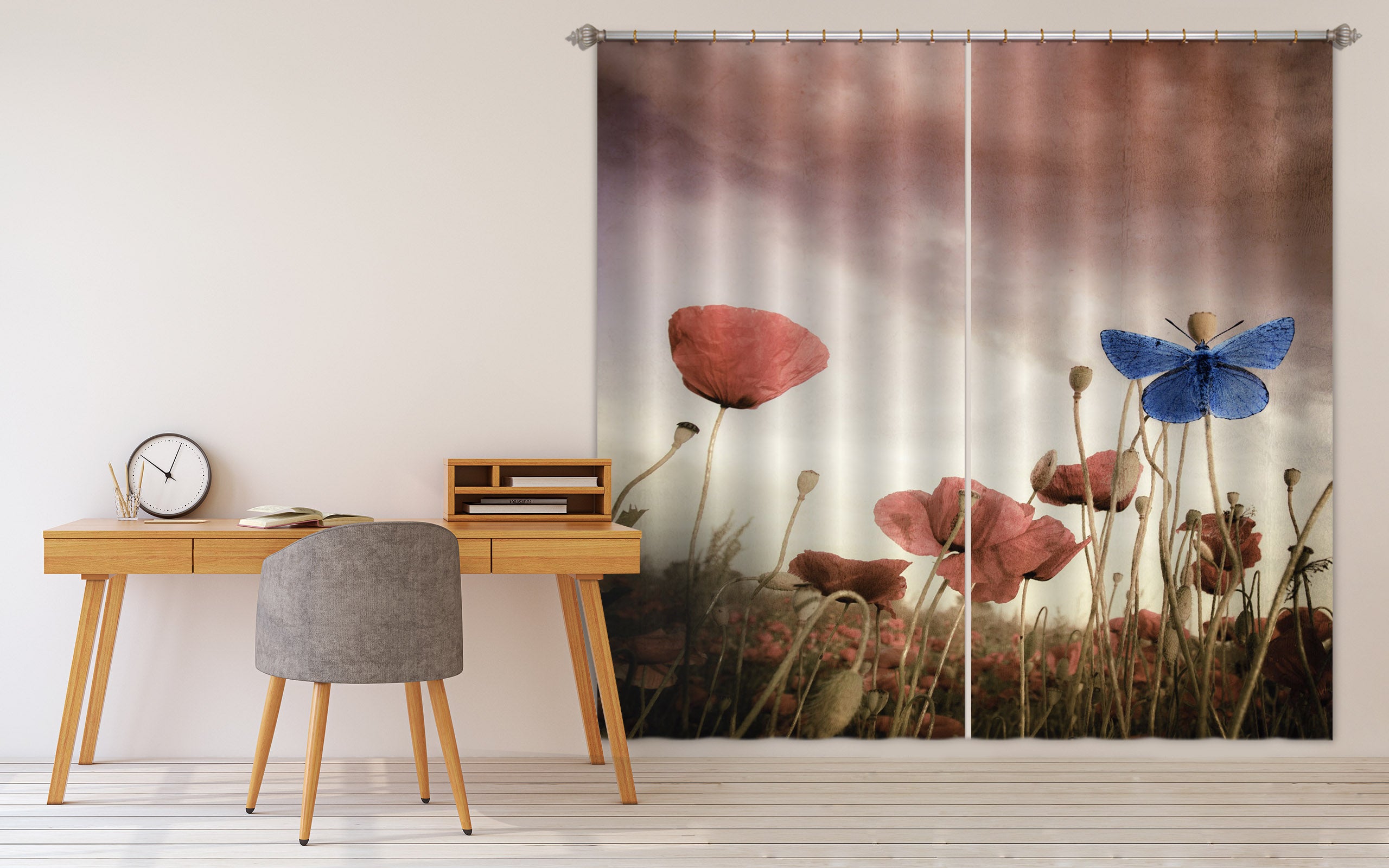 3D Prairie Flowers 148 Marco Carmassi Curtain Curtains Drapes