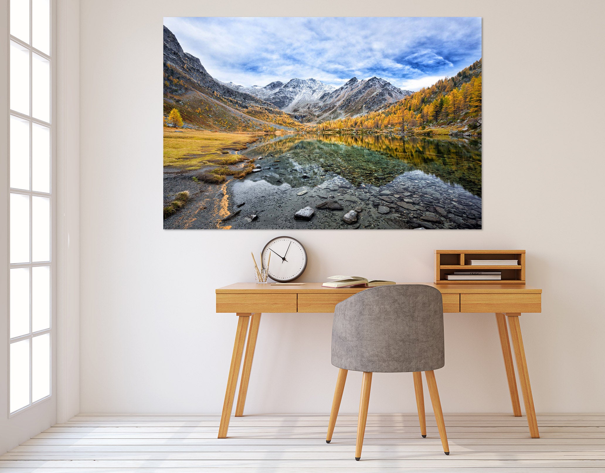 3D Forest Lake 107 Marco Carmassi Wall Sticker