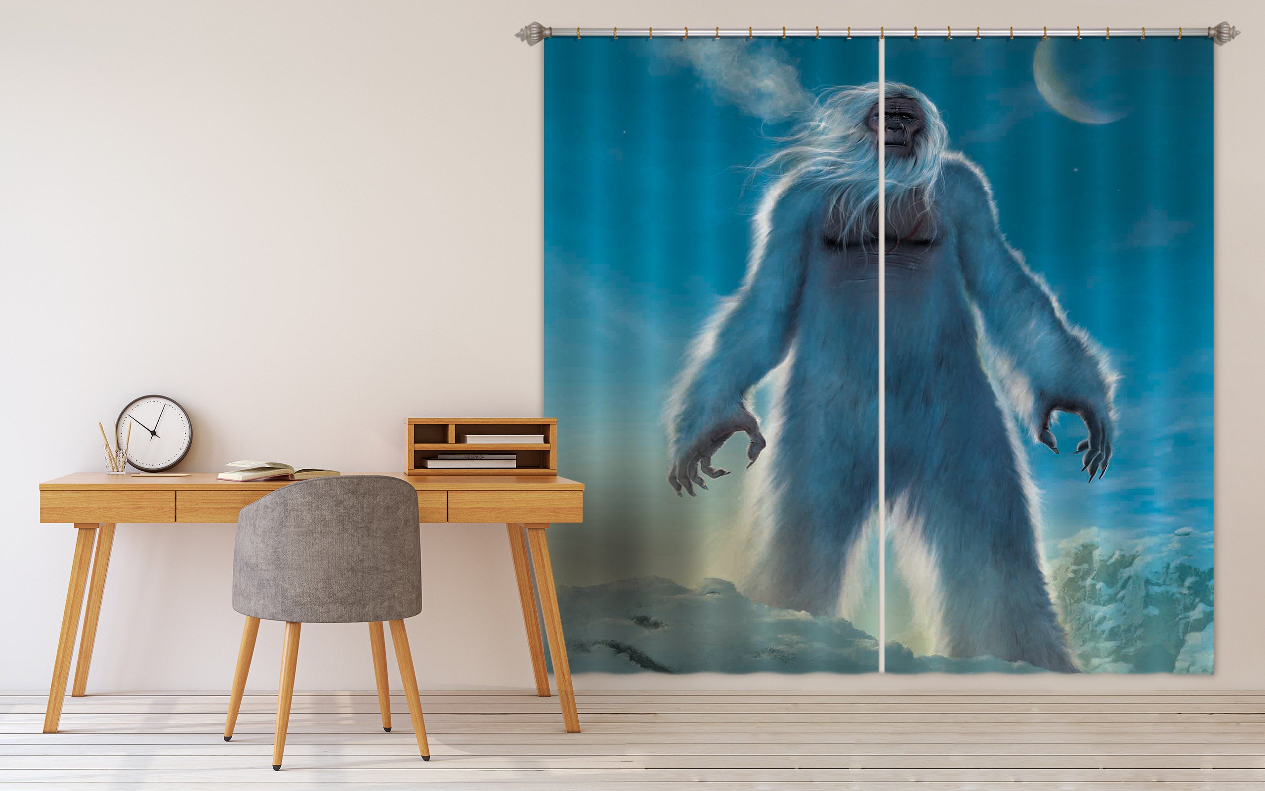 3D Yeti 096 Vincent Hie Curtain Curtains Drapes
