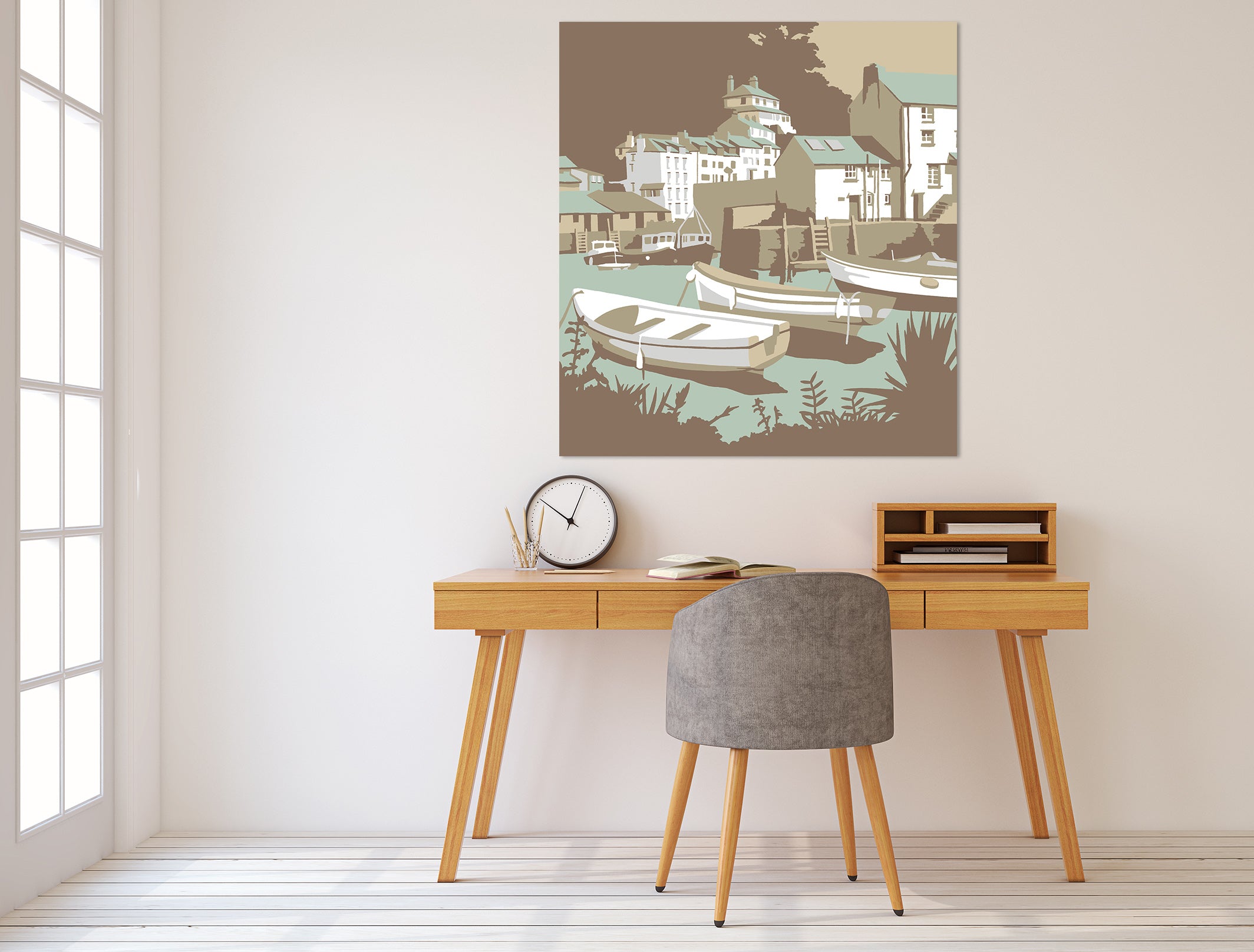 3D Polperro 044 Steve Read Wall Sticker