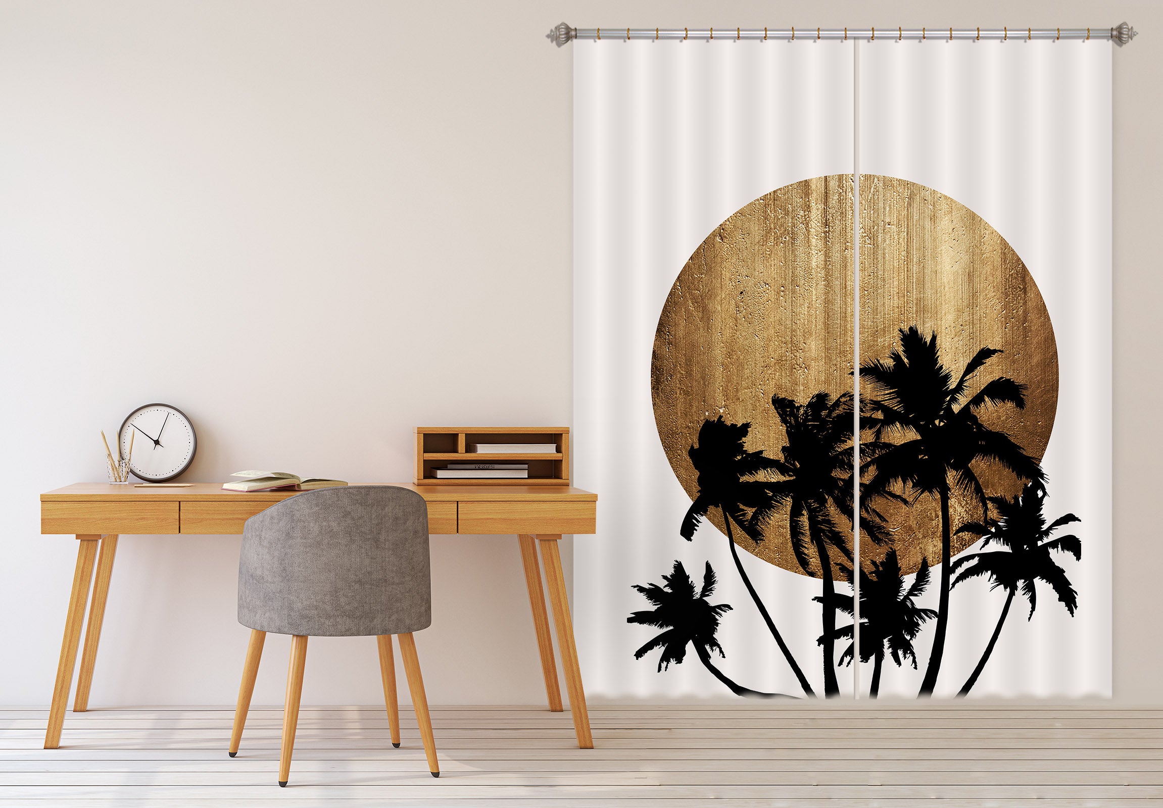 3D Miami Beach 1082 Boris Draschoff Curtain Curtains Drapes