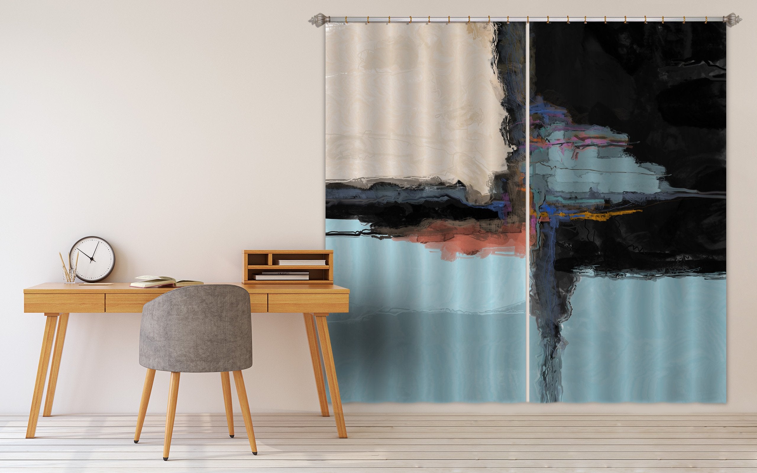 3D Abstract Frame 037 Michael Tienhaara Curtain Curtains Drapes Wallpaper AJ Wallpaper 