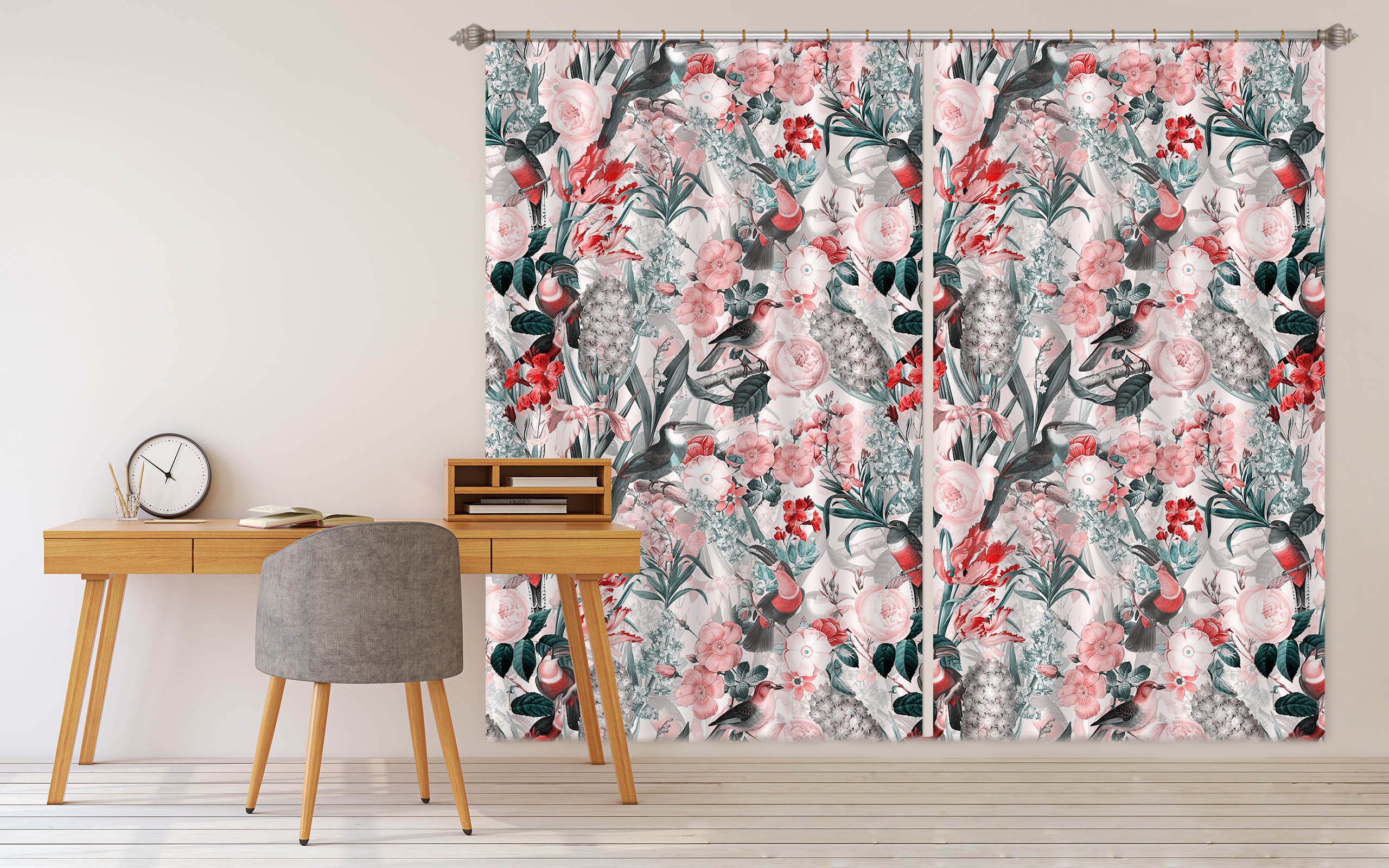 3D Painted Garden 180 Uta Naumann Curtain Curtains Drapes