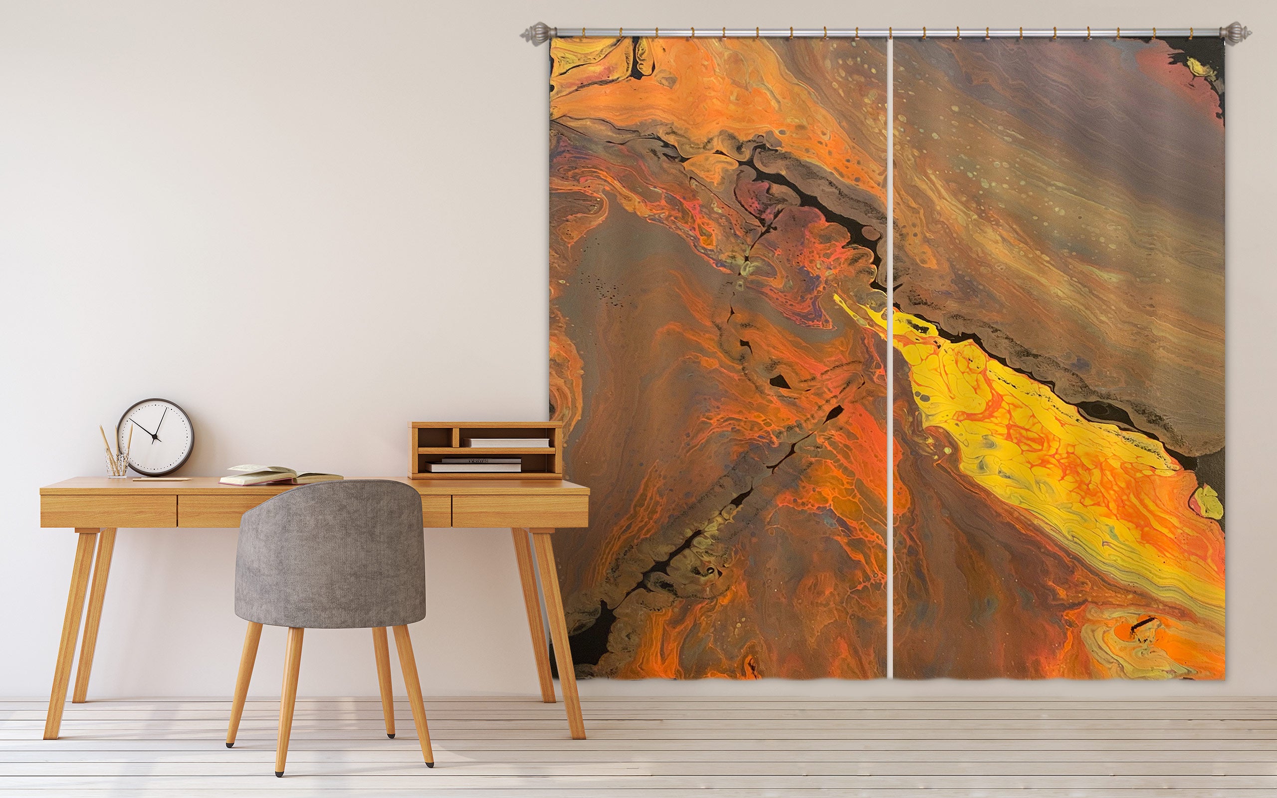 3D Gold Pattern 8151 Valerie Latrice Curtain Curtains Drapes