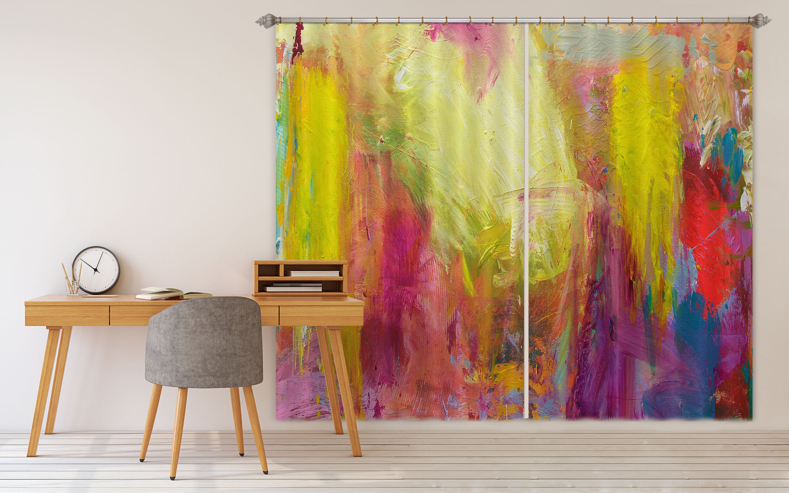 3D Vibrant Colors 107 Allan P. Friedlander Curtain Curtains Drapes
