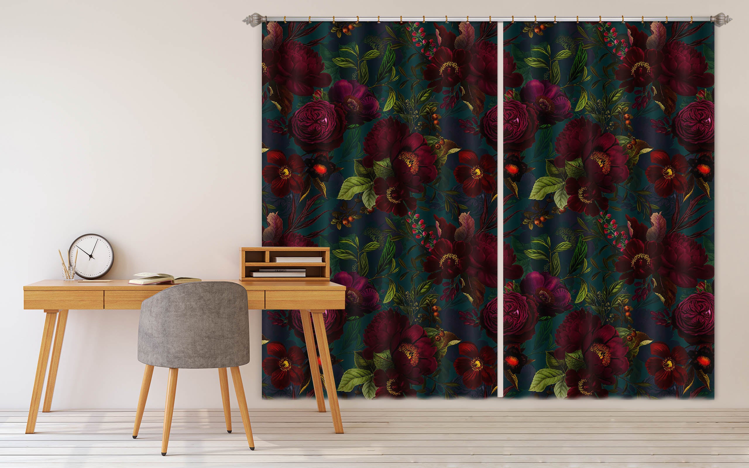 3D Night Tree 182 Uta Naumann Curtain Curtains Drapes