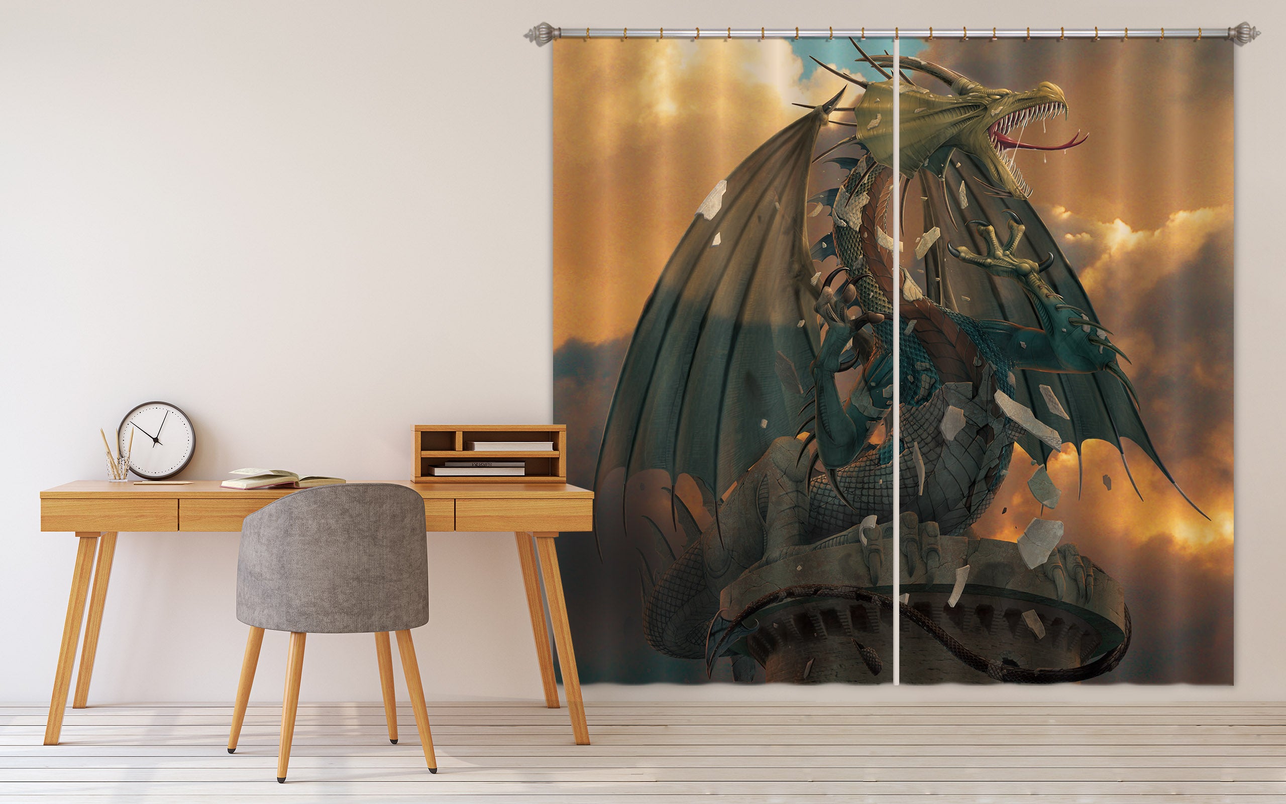 3D The Awakening 078 Vincent Hie Curtain Curtains Drapes