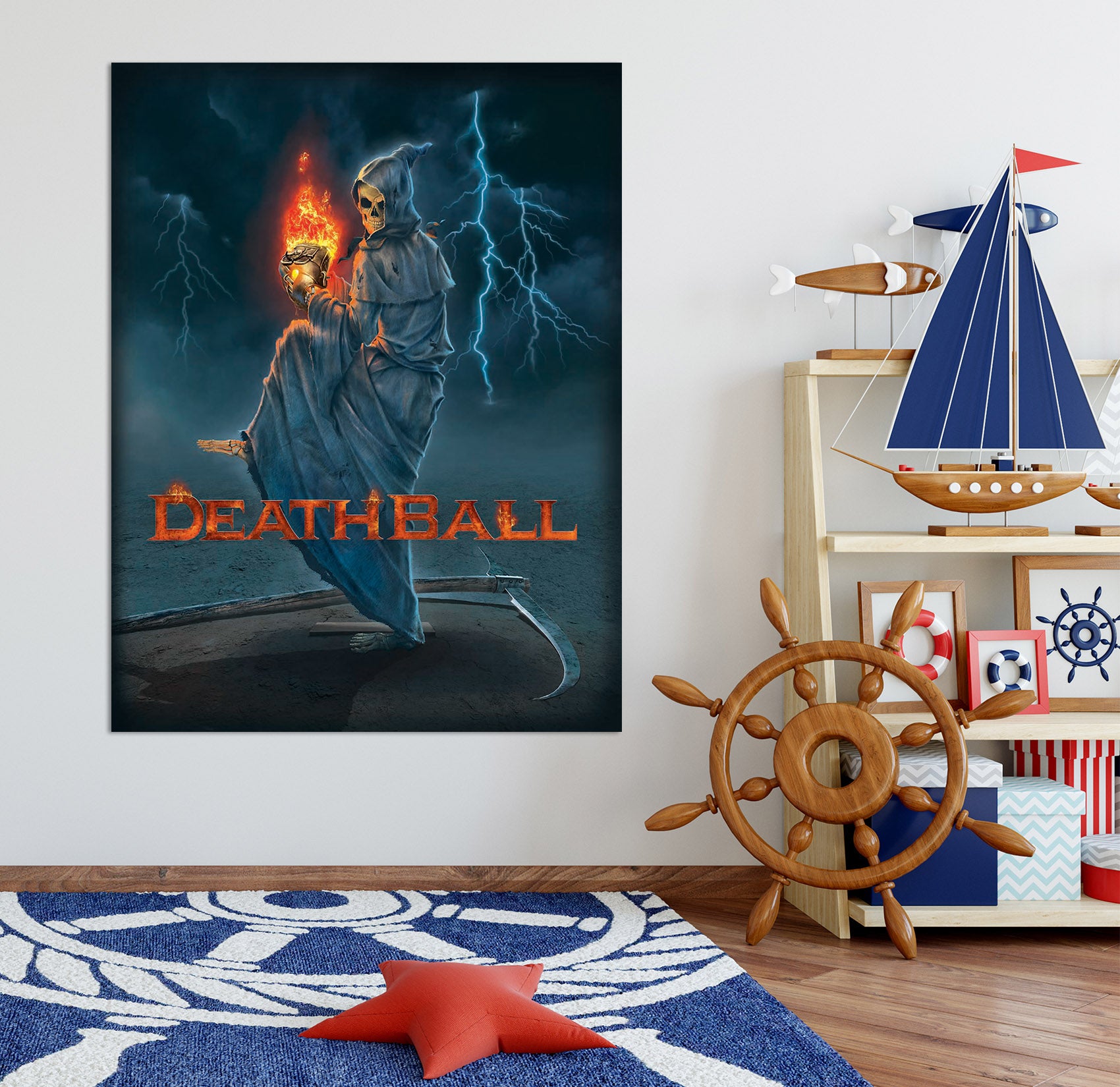 3D Death Ball 028 Vincent Hie Wall Sticker