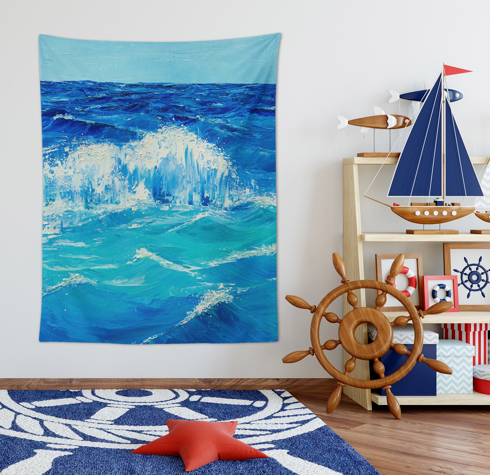 3D Blue Ocean 5284 Marina Zotova Tapestry Hanging Cloth Hang