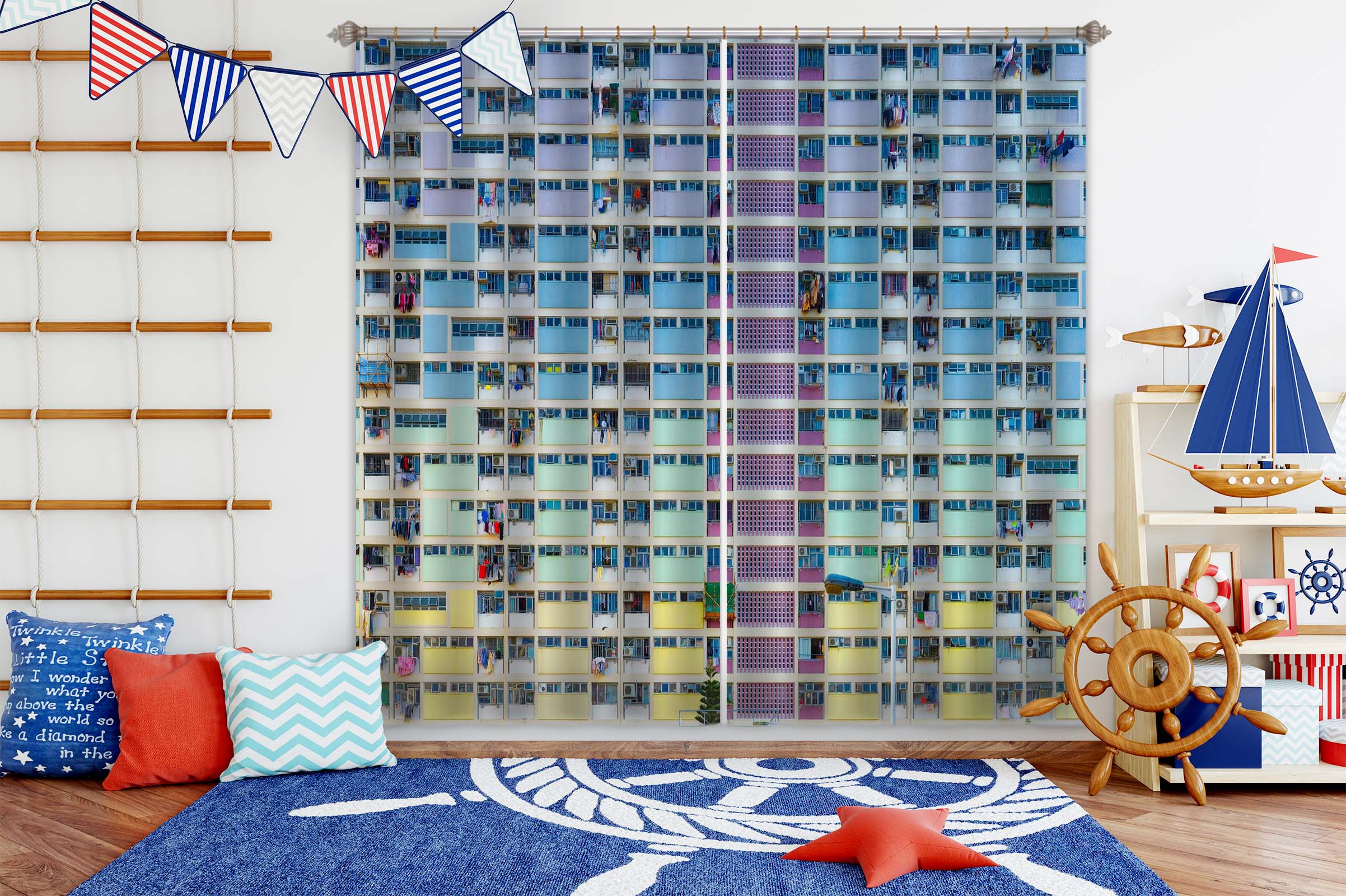 3D Residential Building 107 Marco Carmassi Curtain Curtains Drapes