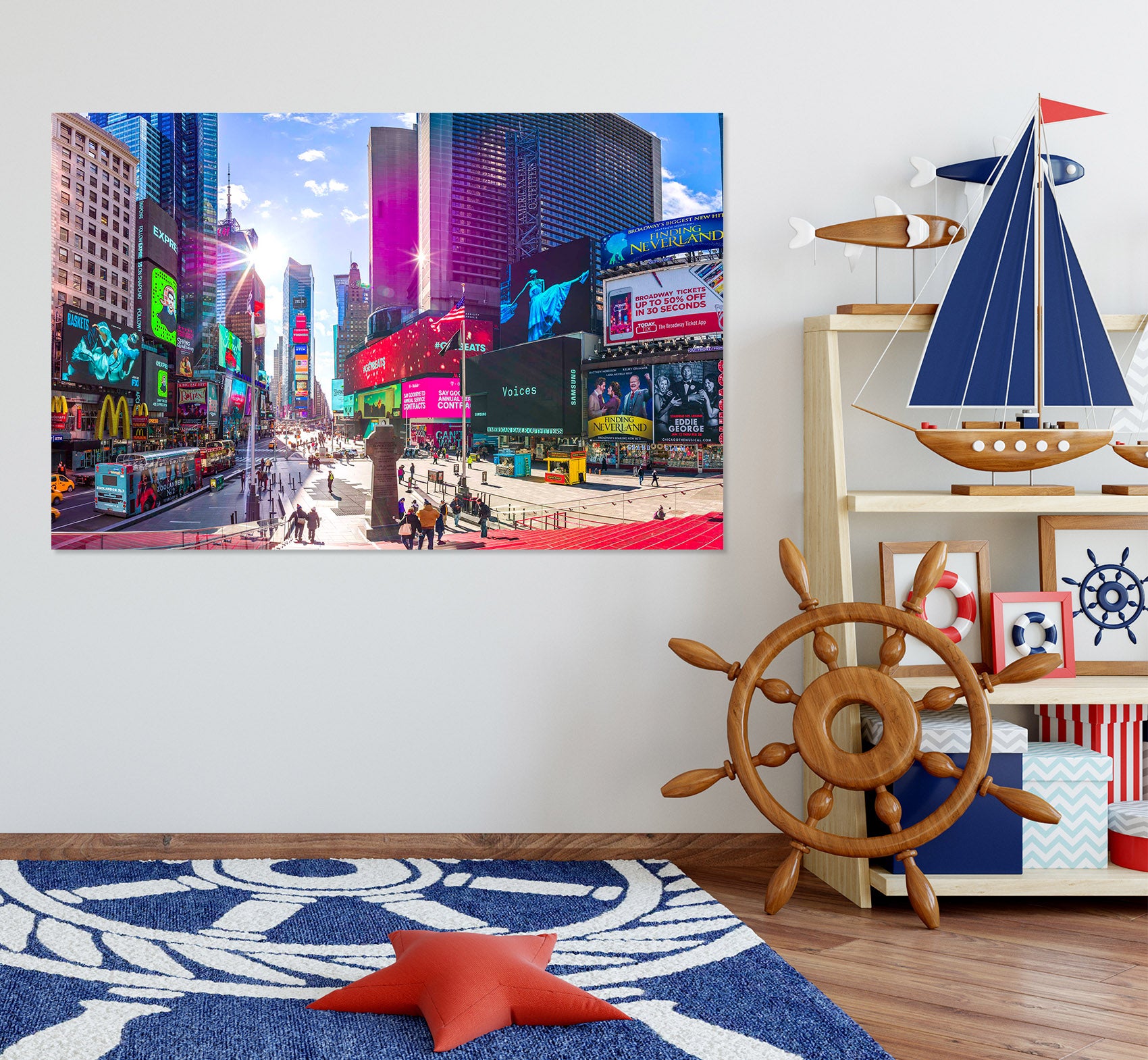 3D Colorful City 022 Assaf Frank Wall Sticker