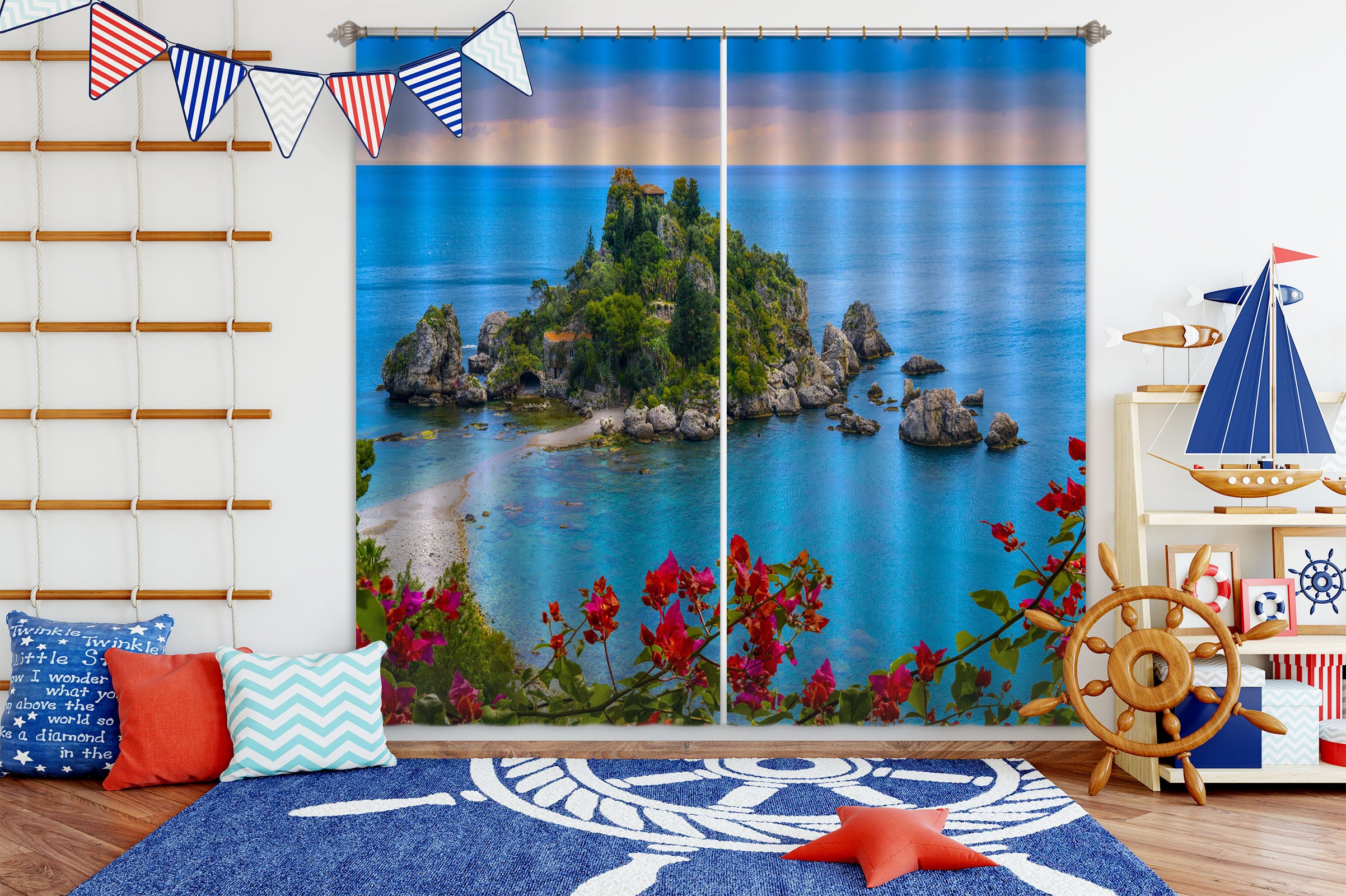 3D Big Island 165 Marco Carmassi Curtain Curtains Drapes