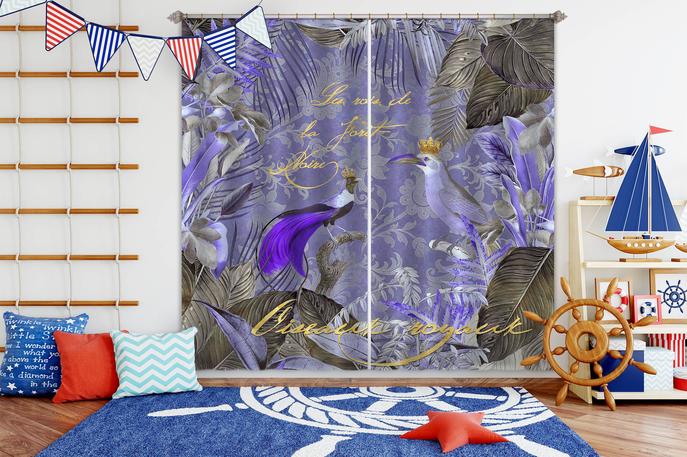 3D Kings Of The Jungle 075 Andrea haase Curtain Curtains Drapes