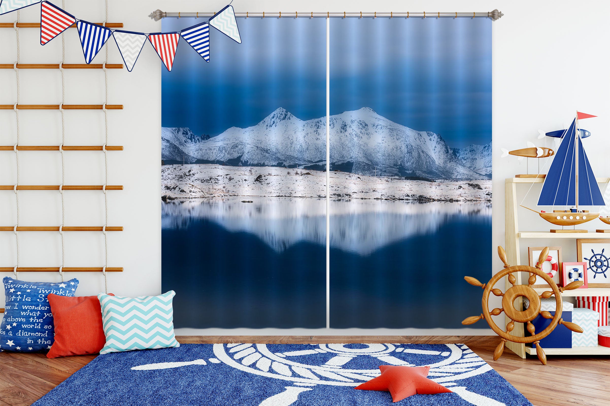 3D Iceberg 131 Marco Carmassi Curtain Curtains Drapes