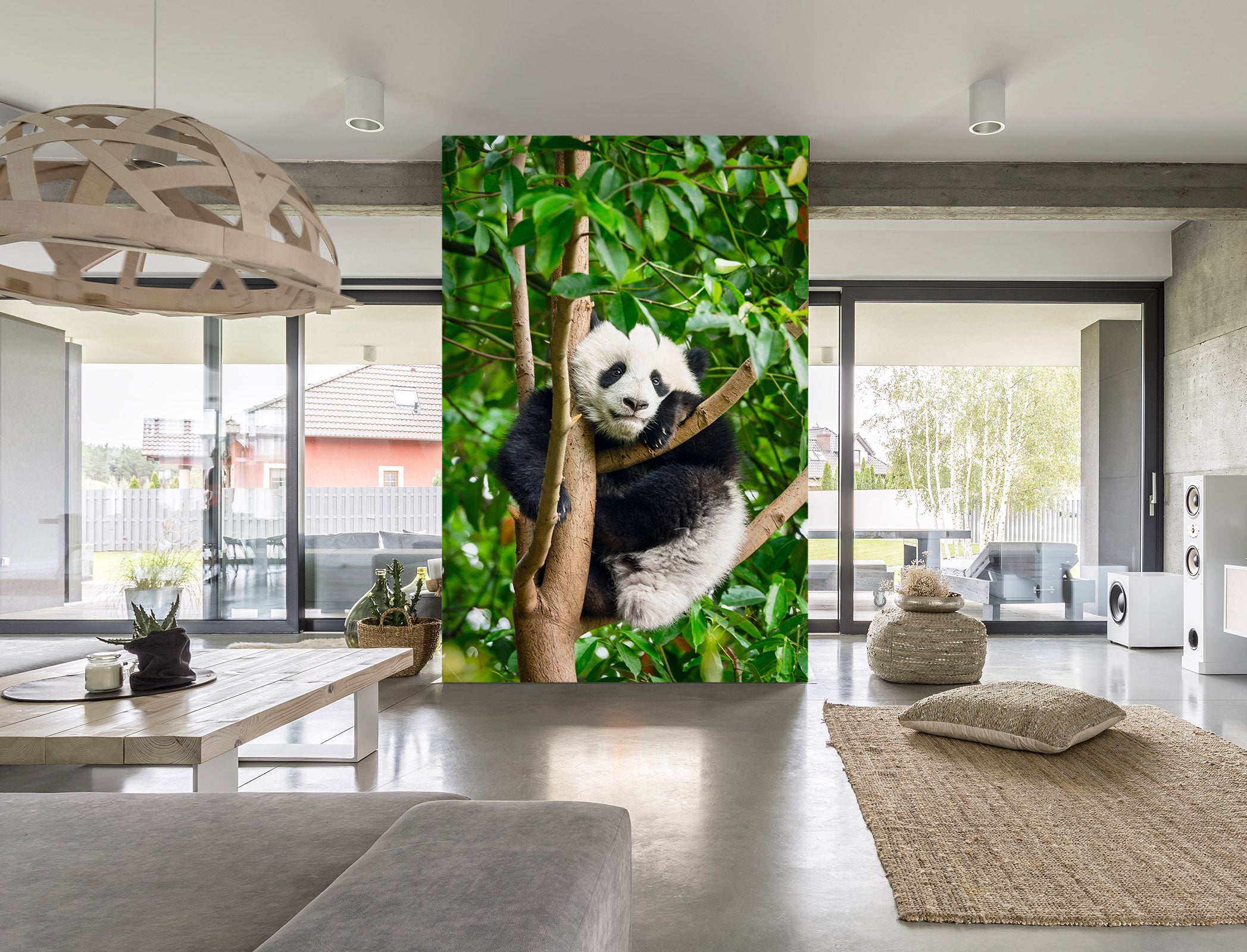 3D Panda Tree 57107 Wall Murals