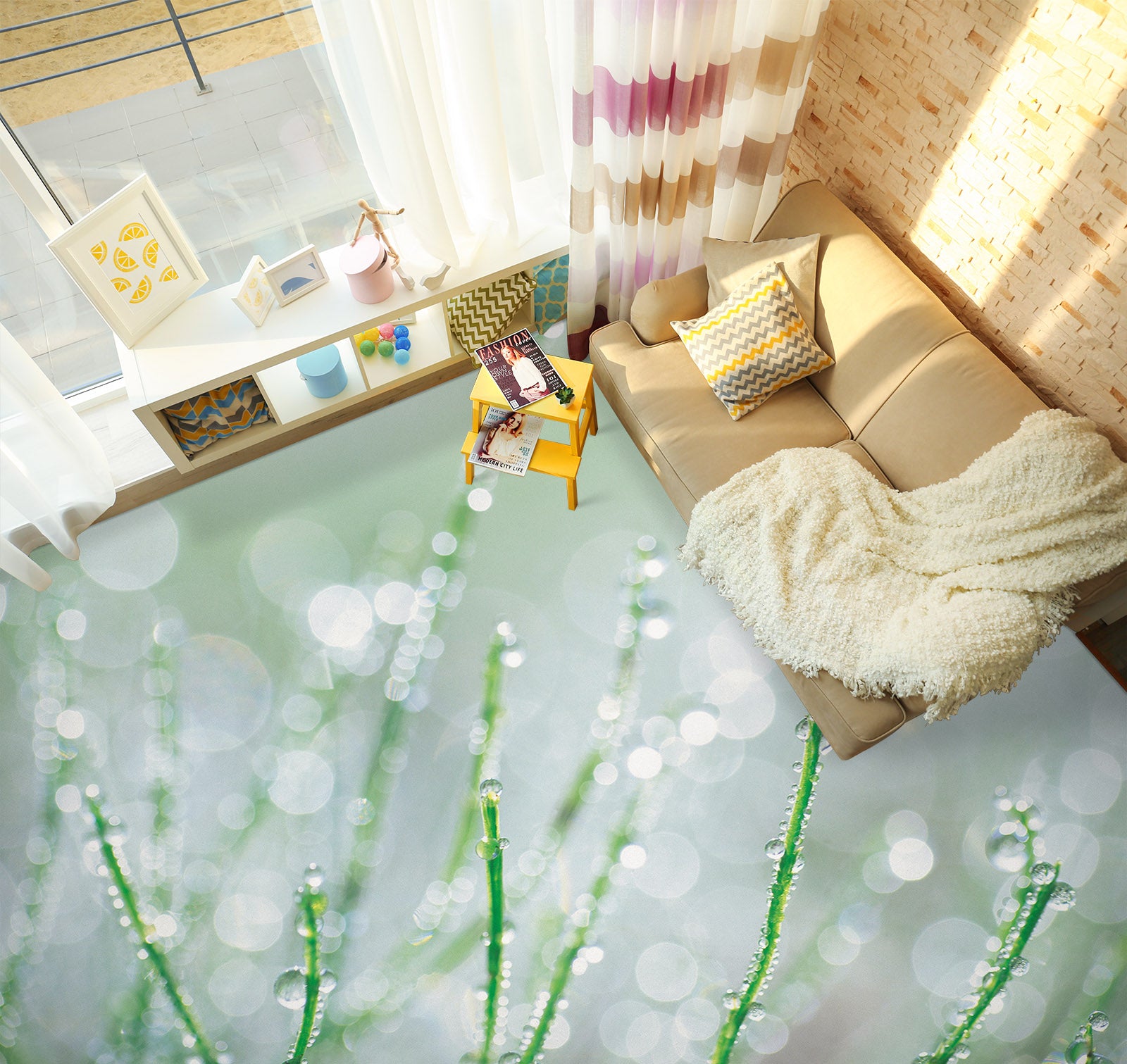 3D Morning Dew 1473 Floor Mural  Wallpaper Murals Self-Adhesive Removable Print Epoxy