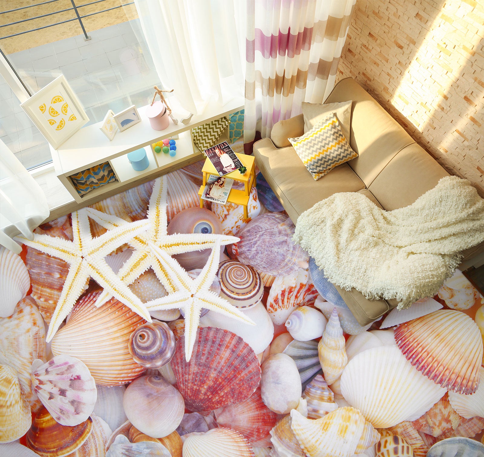 3D Precious Color Shells 649 Floor Mural  Wallpaper Murals Rug & Mat Print Epoxy waterproof bath floor