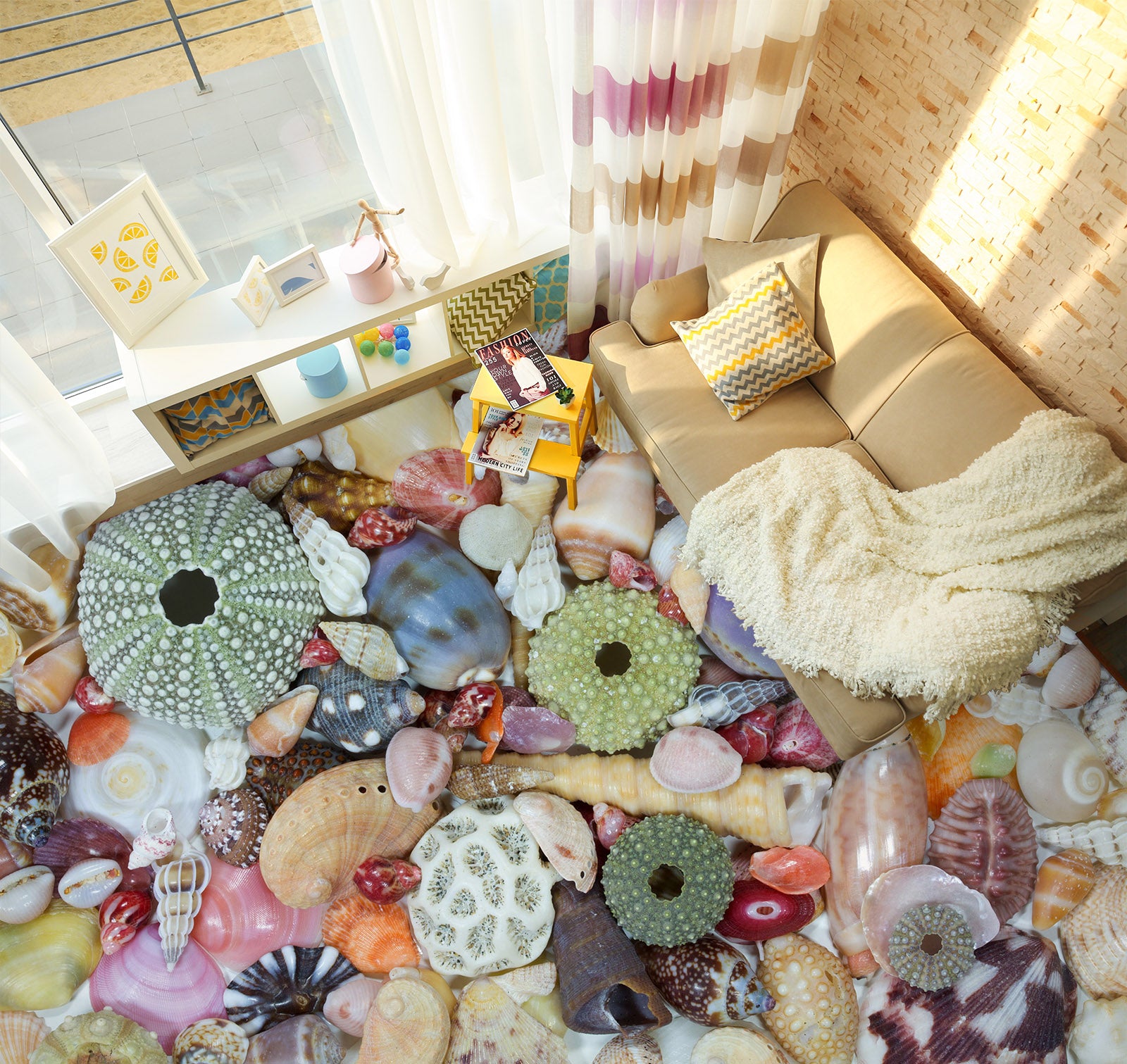 3D Colorful Ocean Treasure 301 Floor Mural  Wallpaper Murals Rug & Mat Print Epoxy waterproof bath floor